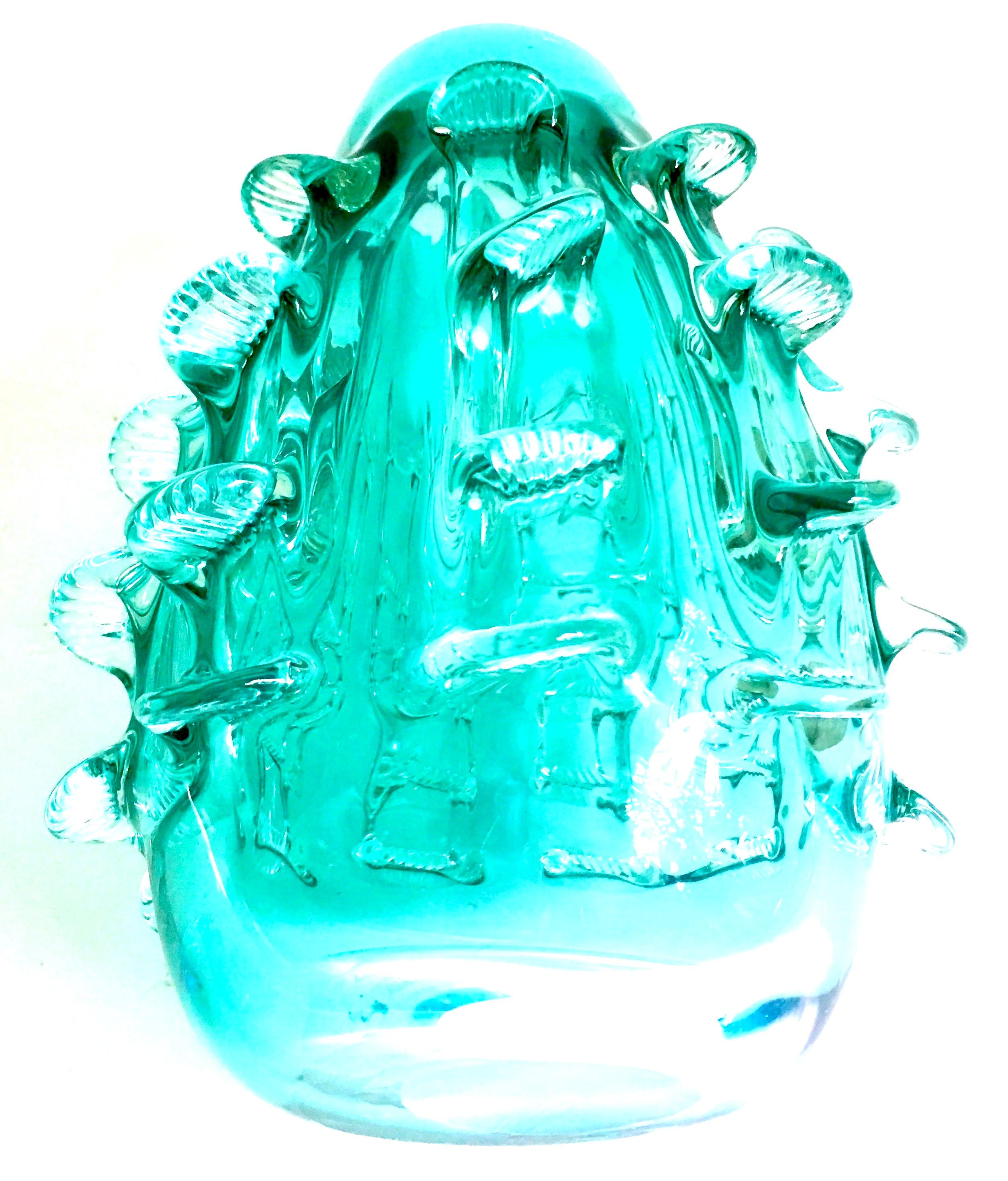 glass sea urchin vase