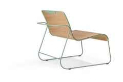 21st Century Modern Oakwood Lounge Chair Flow Made in Italy