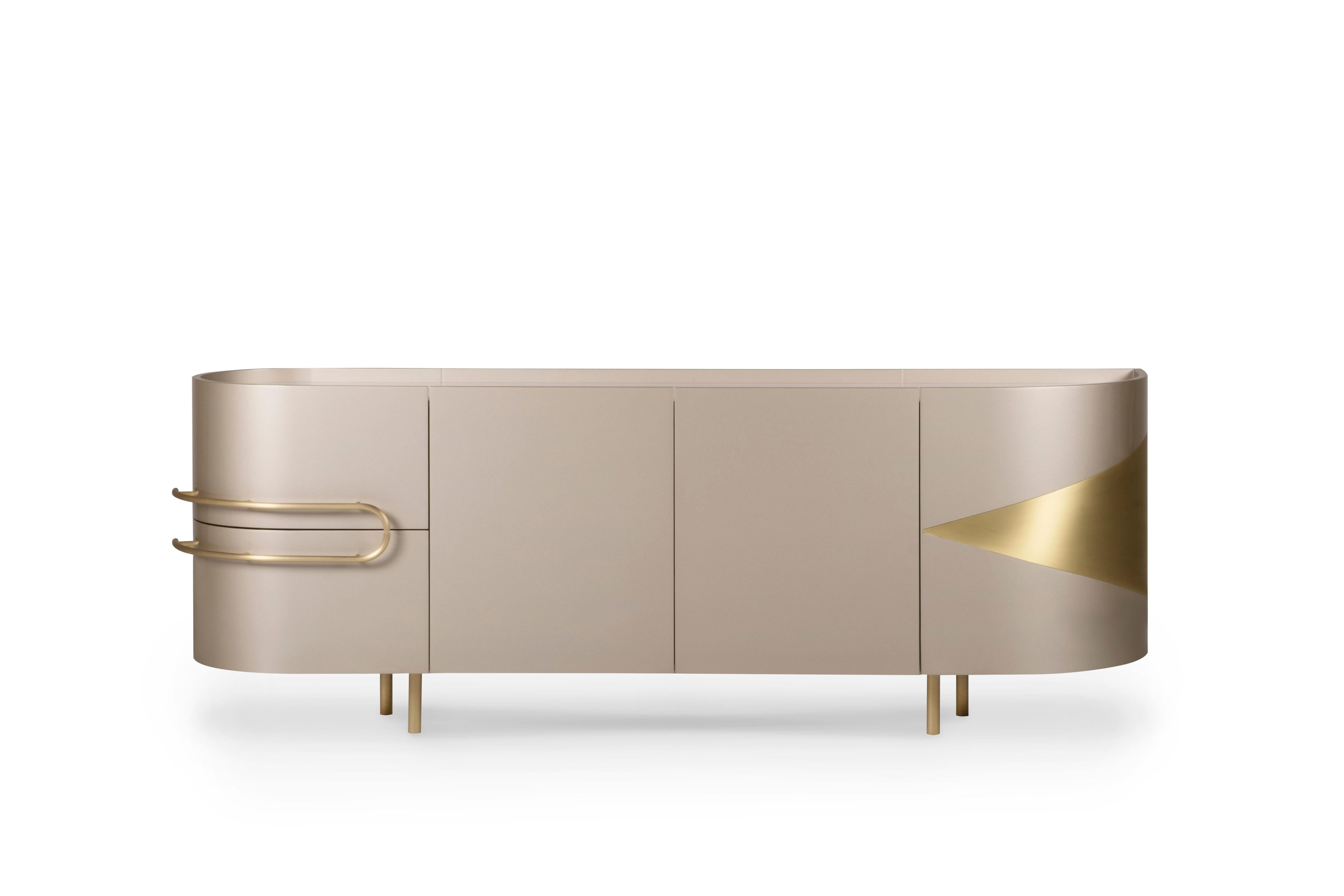 Olival Sideboard, Contemporary Collection, Handcrafted in Portugal - Europe by Greenapple.

Designed by Rute Martins for the Contemporary Collection, the Olival modern sideboard is inspired by the sacred symbolism of the ancient Greek olive tree,