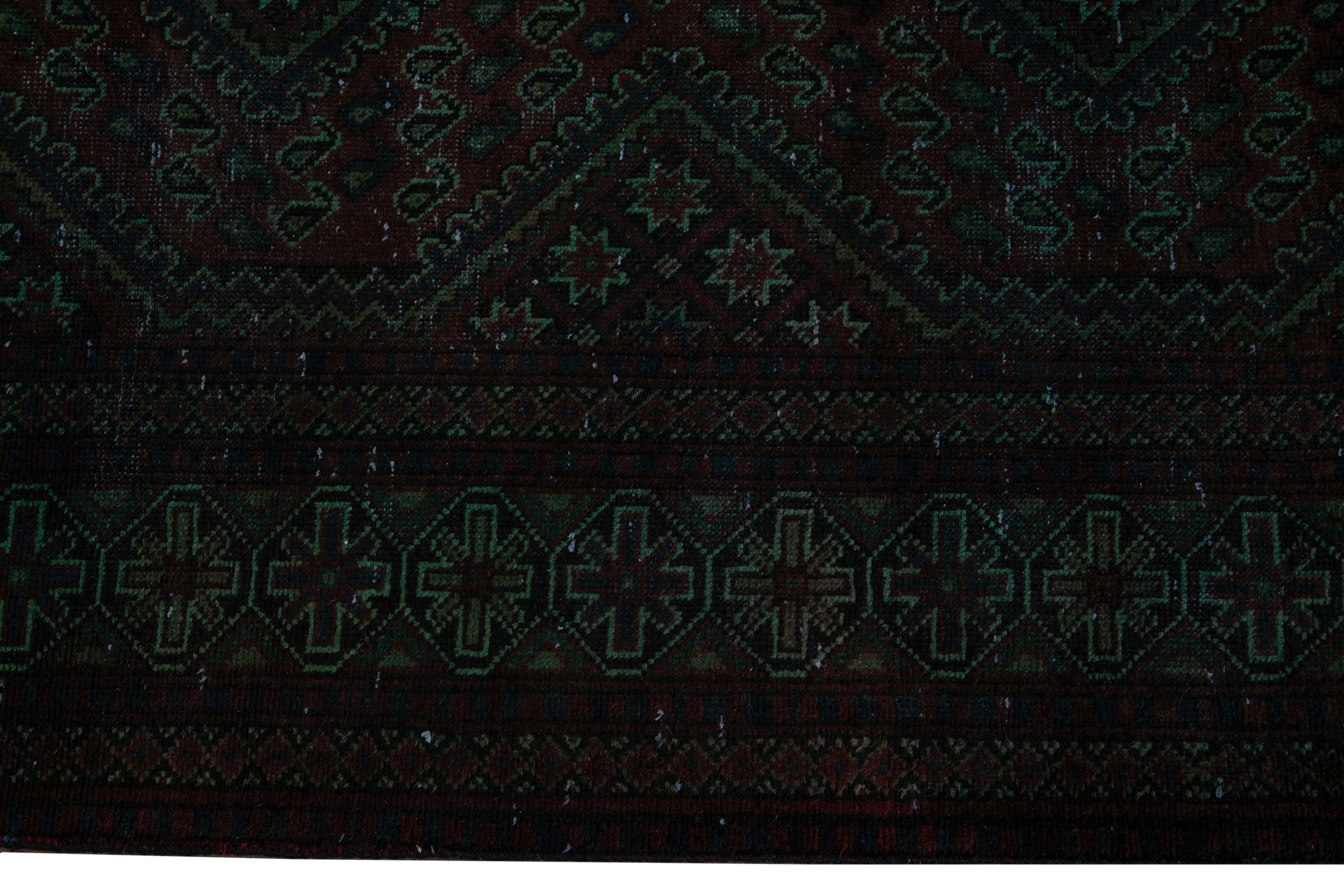21st Century Modern Overdyed Wool Rug For Sale 2