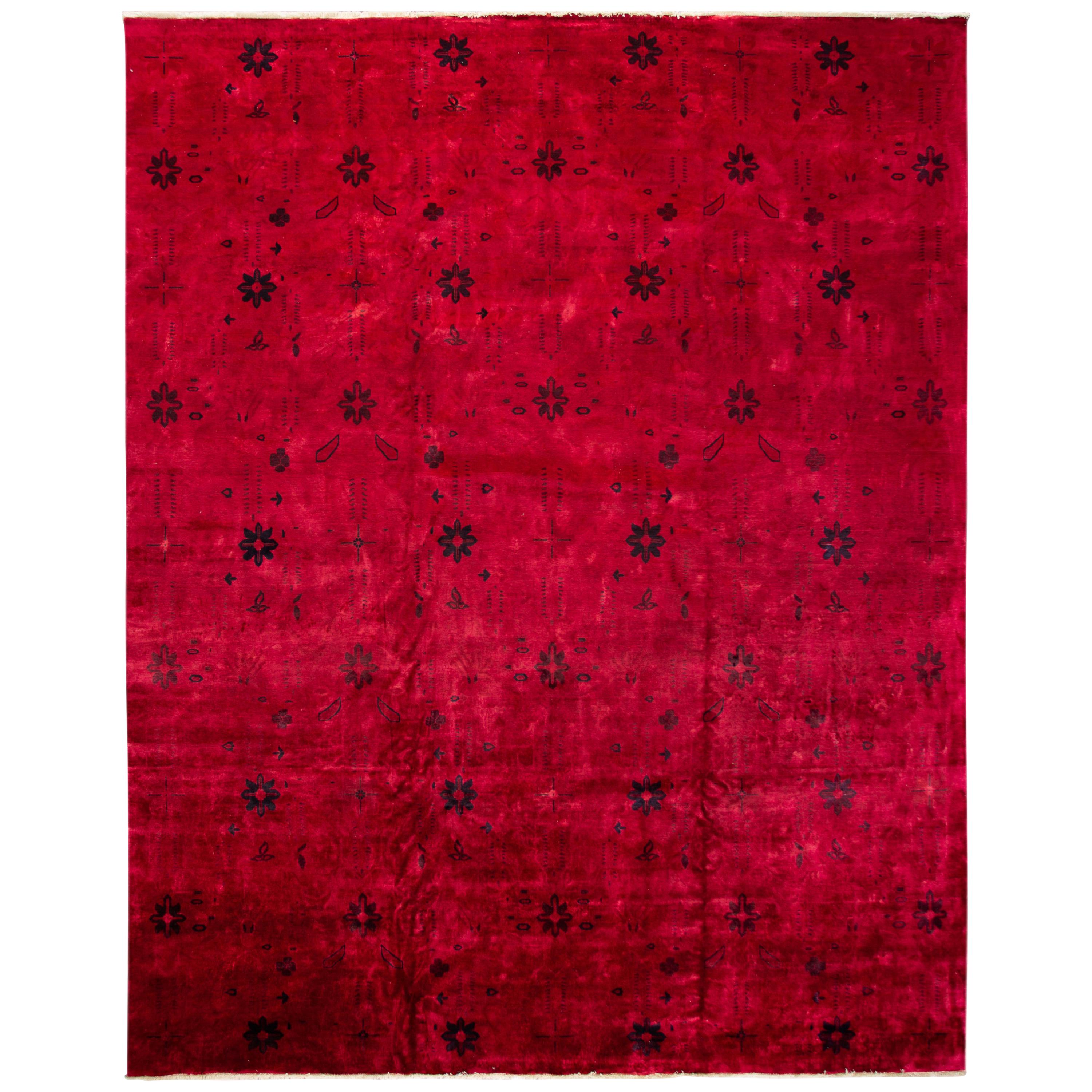 21st Century Modern Overdyed Wool Rug For Sale at 1stDibs
