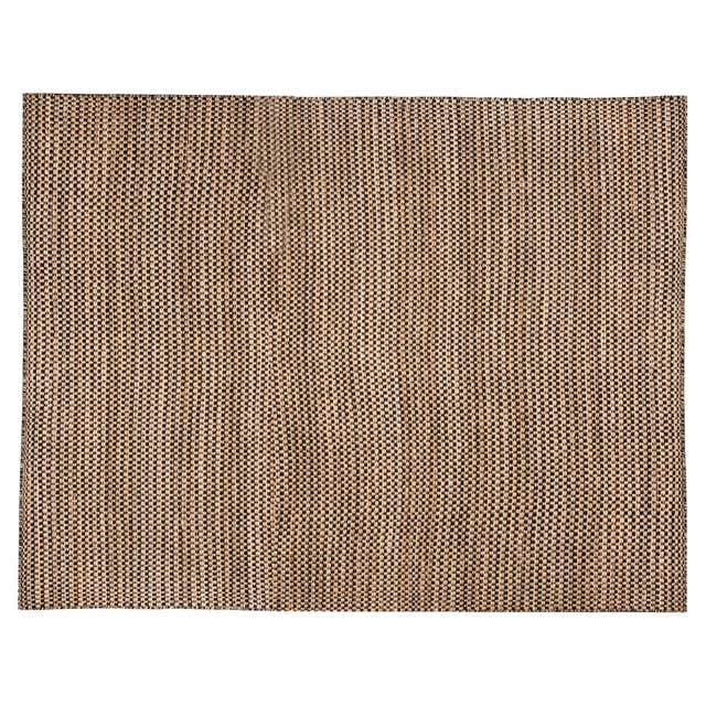 Modern Handwoven Paddle Dhurrie Jute Carpet Rug Green Black and Natural ...