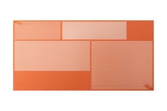 Moderner rechteckiger Tisch aus perforiertem Stahl des 21. Jahrhunderts für den Außenbereich Neo Made in Italy