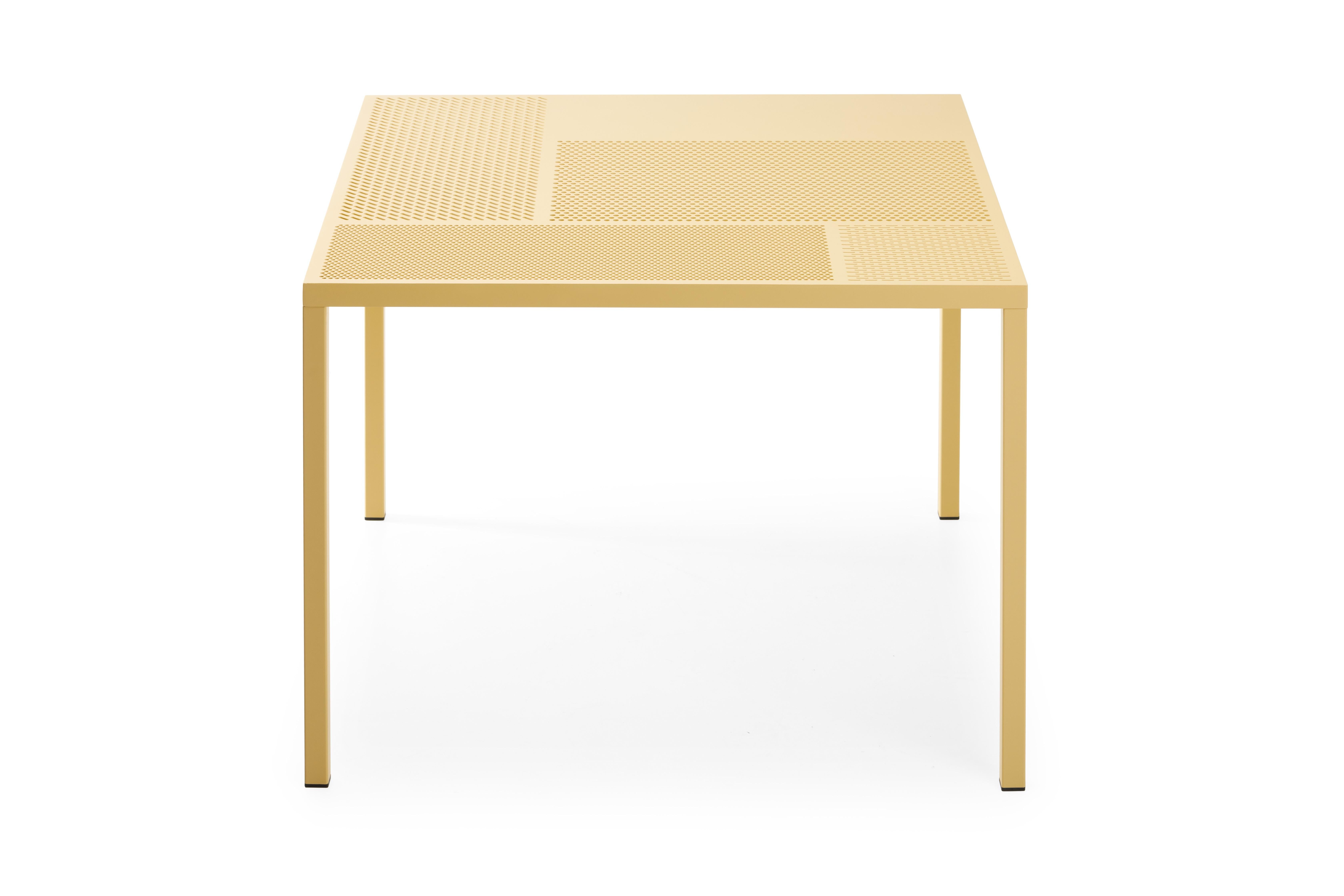 Italian 21st Century Modern Perforated Steel Sheet Table for Outdoor Neo Made in Italy For Sale
