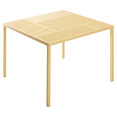 Table à feuilles en acier perforé moderne du 21e siècle pour l'extérieur Neo Made in Italy