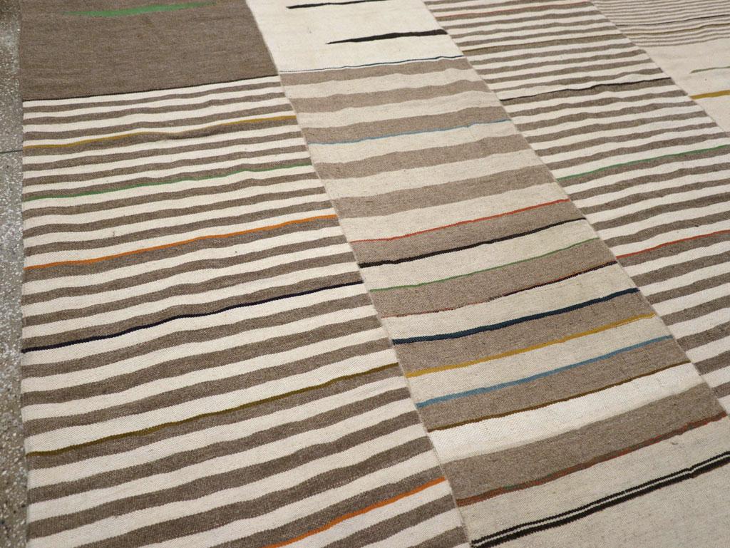 Siglo XXI Alfombra Persa Moderna de Tejido Plano Kilim Tamaño de la Habitación Tejido a mano en venta