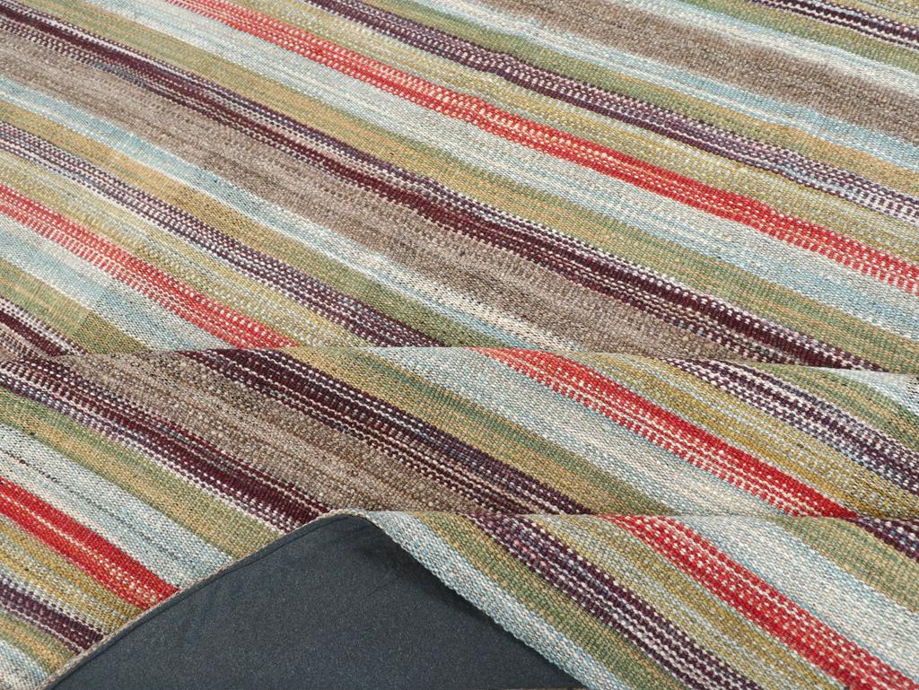 Siglo XXI Alfombra Persa Moderna de Tejido Plano Kilim Tamaño de la Habitación en venta 1