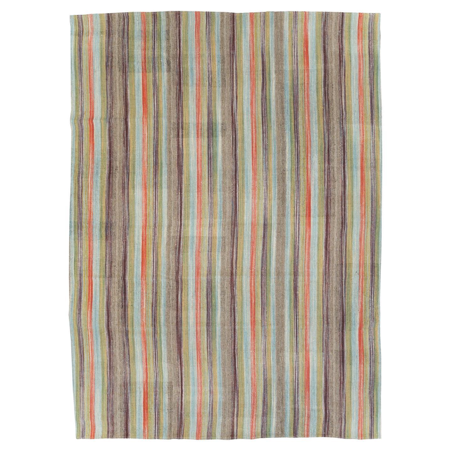 Siglo XXI Alfombra Persa Moderna de Tejido Plano Kilim Tamaño de la Habitación