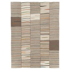 21st Century Modern Persian Flatweave Kilim Room Size Carpet (tapis persan tissé plat du 21e siècle)