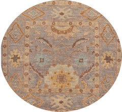 21st Century Modern Persian Square Sultanabad Rug