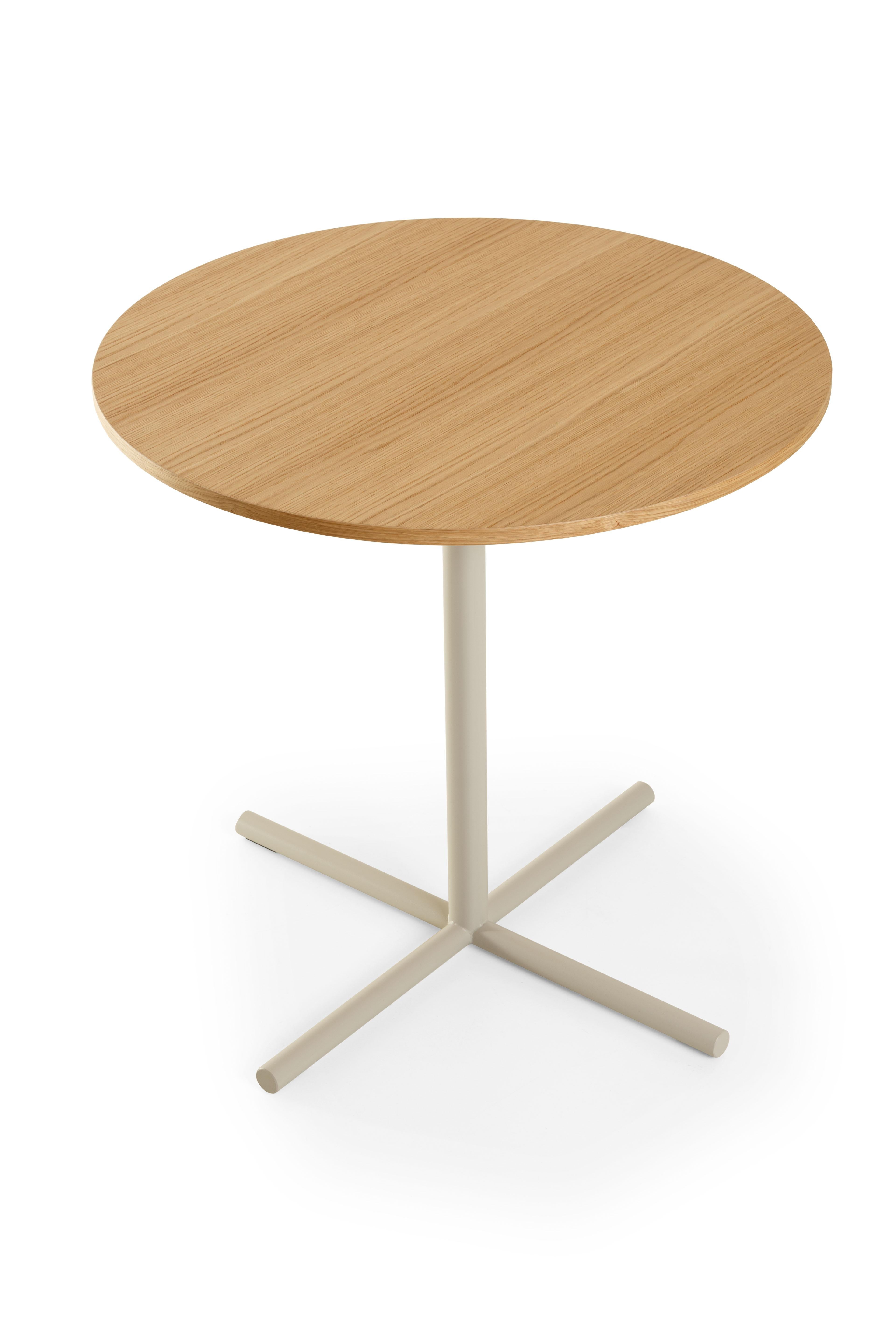 Italian 21st Century Modern round oakwood Table Notable Made in Italy For Sale