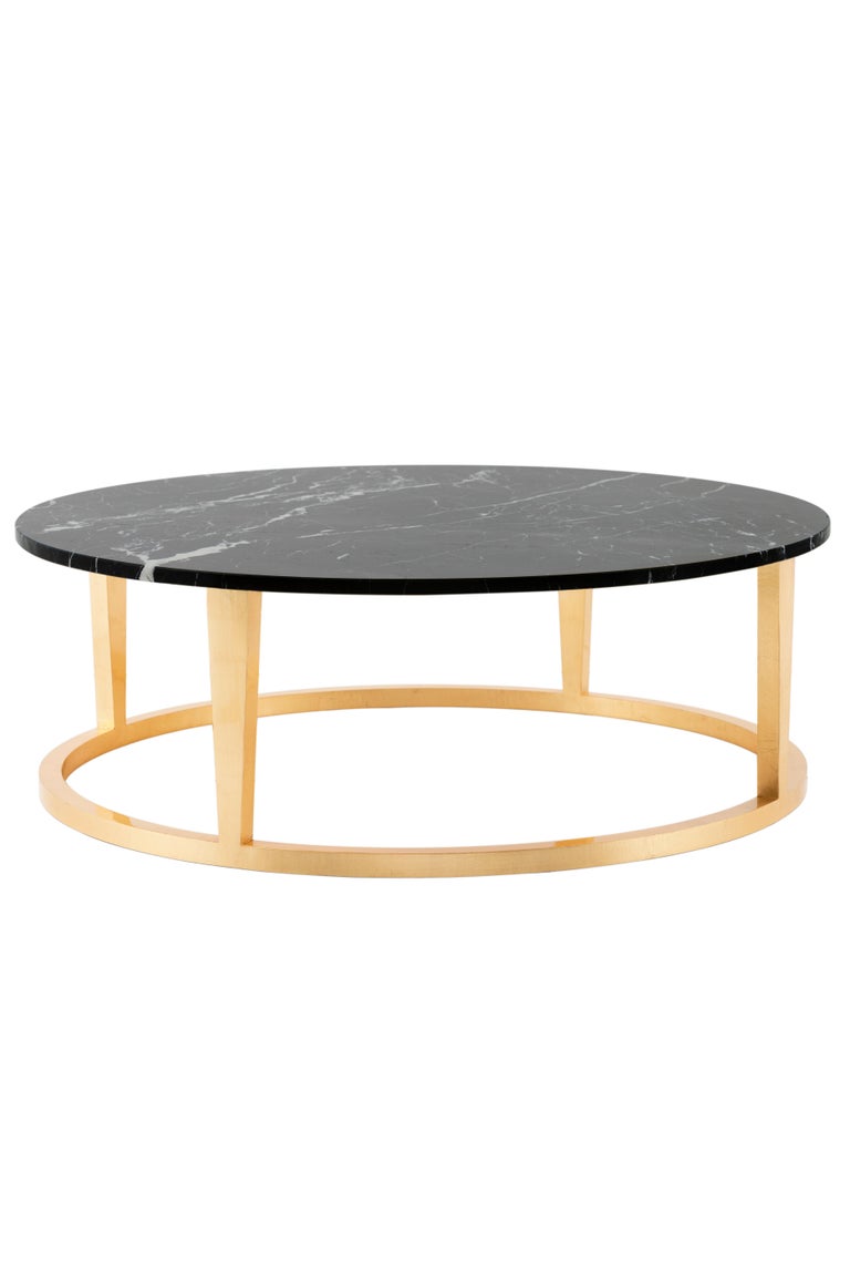 Travertine Greenapple Side Table, Rubi Side Table, Marble Top, Handmade in Portugal For Sale