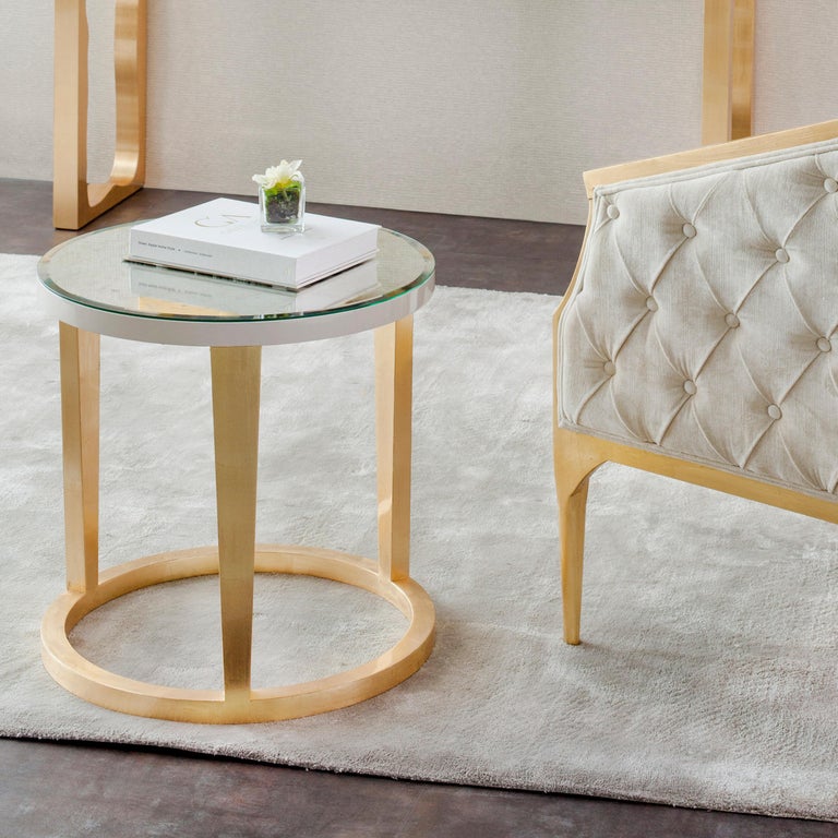 Portuguese Greenapple Side Table, Rubi Side Table, Marble Top, Handmade in Portugal For Sale