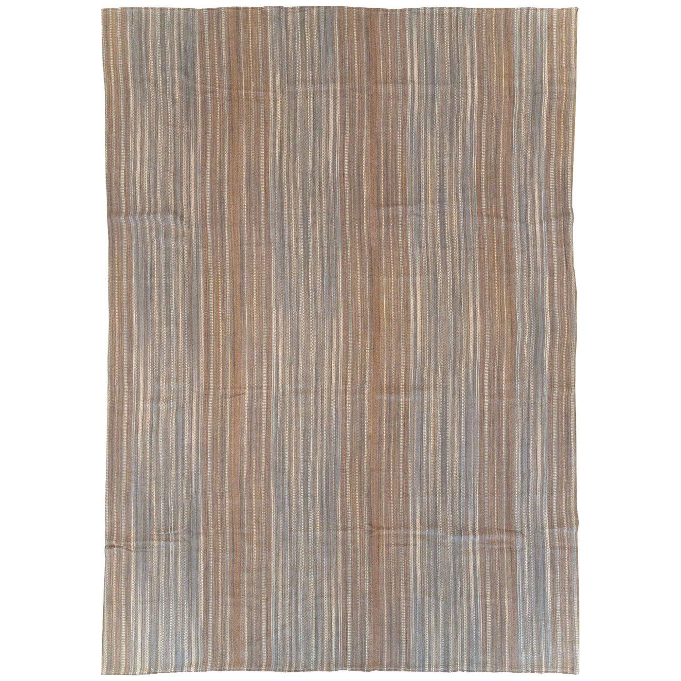 Tapis turc plat tissé à la main, moderne du 21e siècle