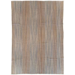 Tapis turc plat tissé à la main, moderne du 21e siècle