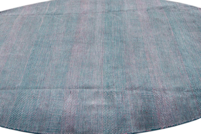 21st Century Modern Savannah Wool Round Rug For Sale at 1stDibs