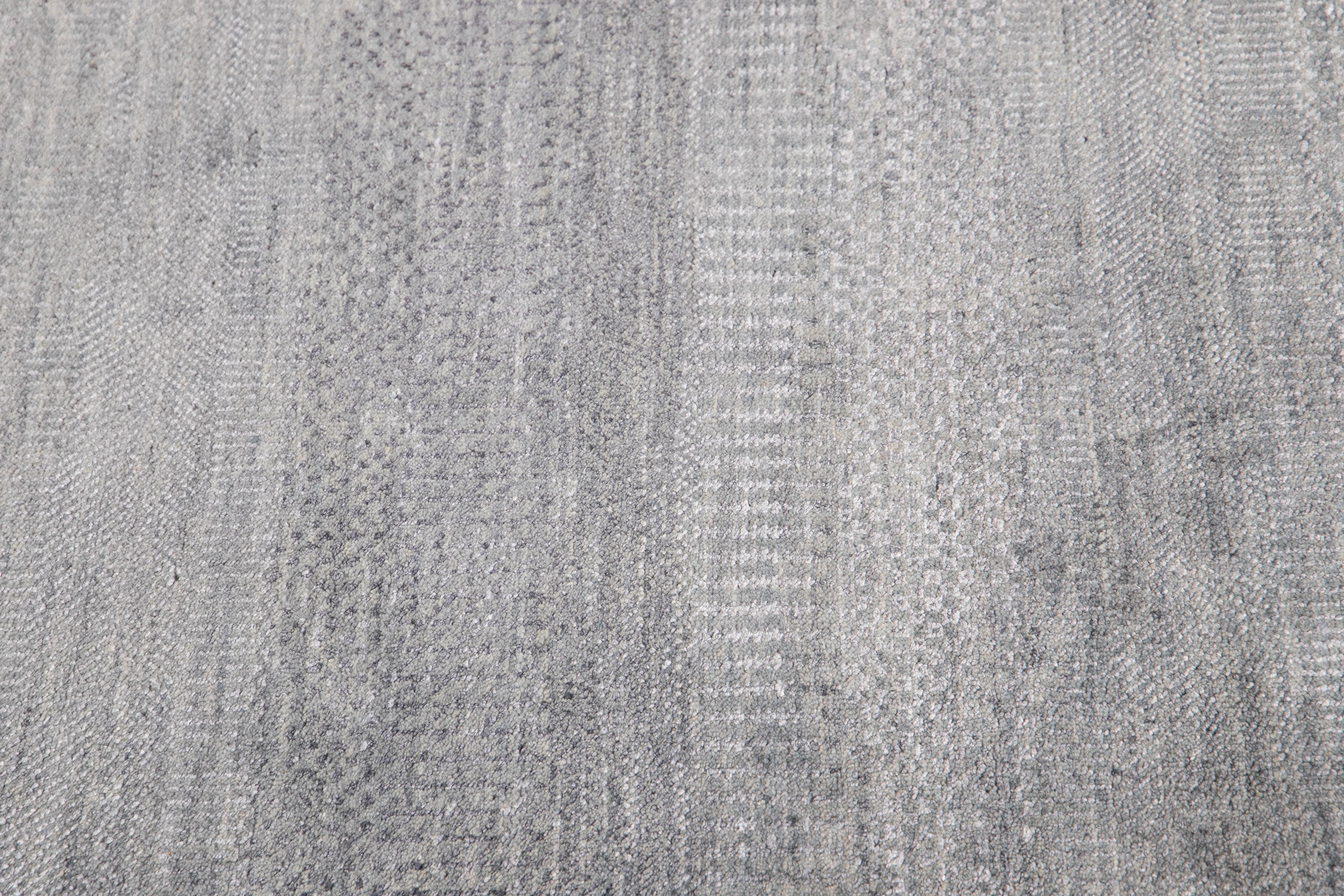 Hand-Knotted 21st Century Modern Savannah Wool Round Rug
