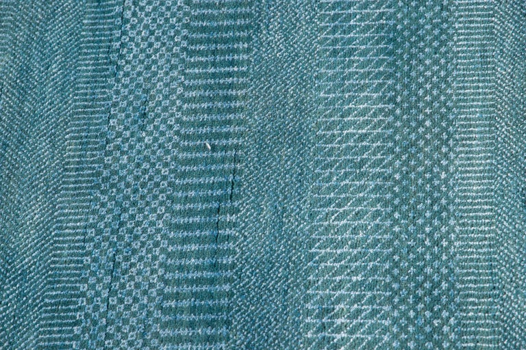 Hand-Knotted 21st Century Modern Savannah Wool Round Rug