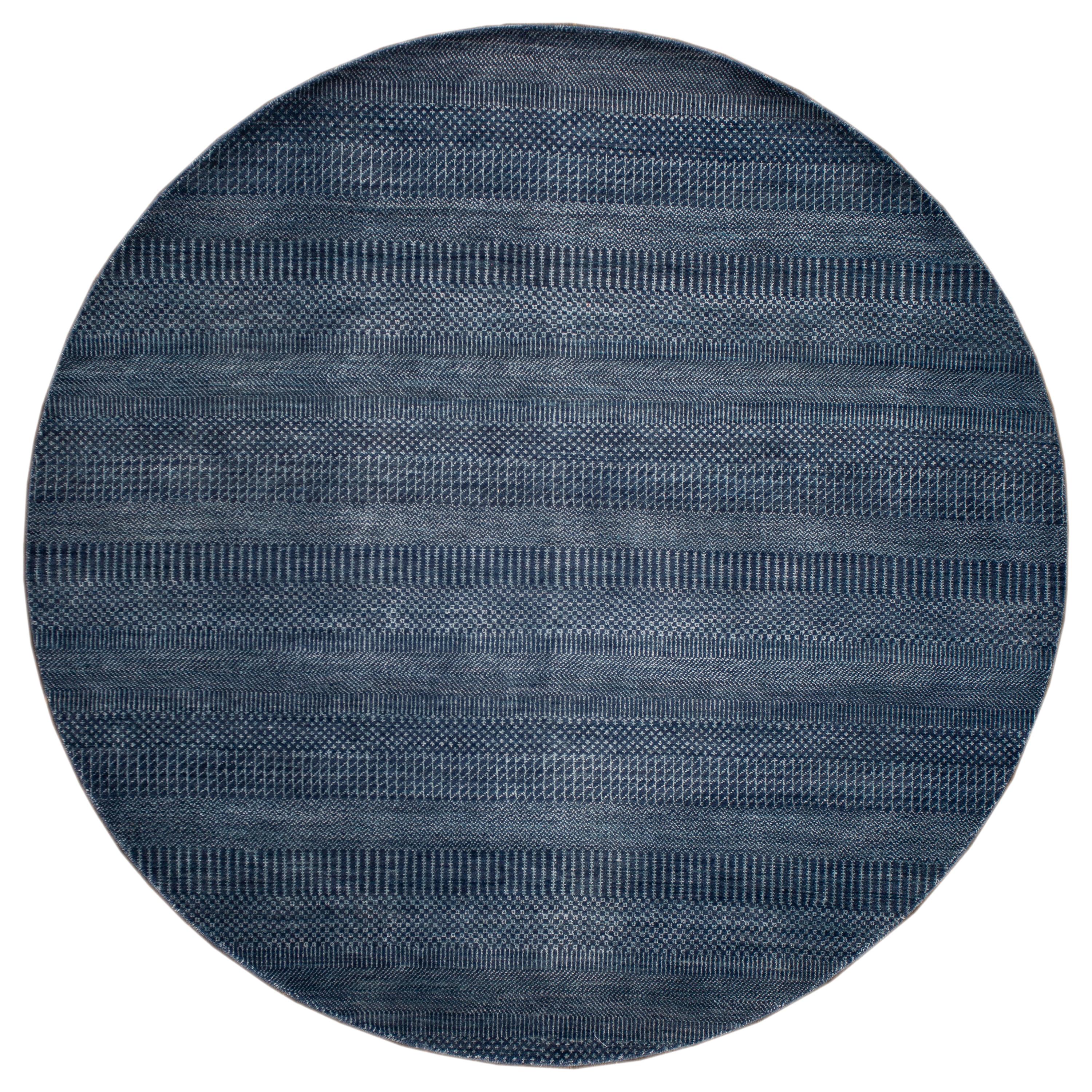 21st Century Modern Savannah Wool Round Rug For Sale at 1stDibs