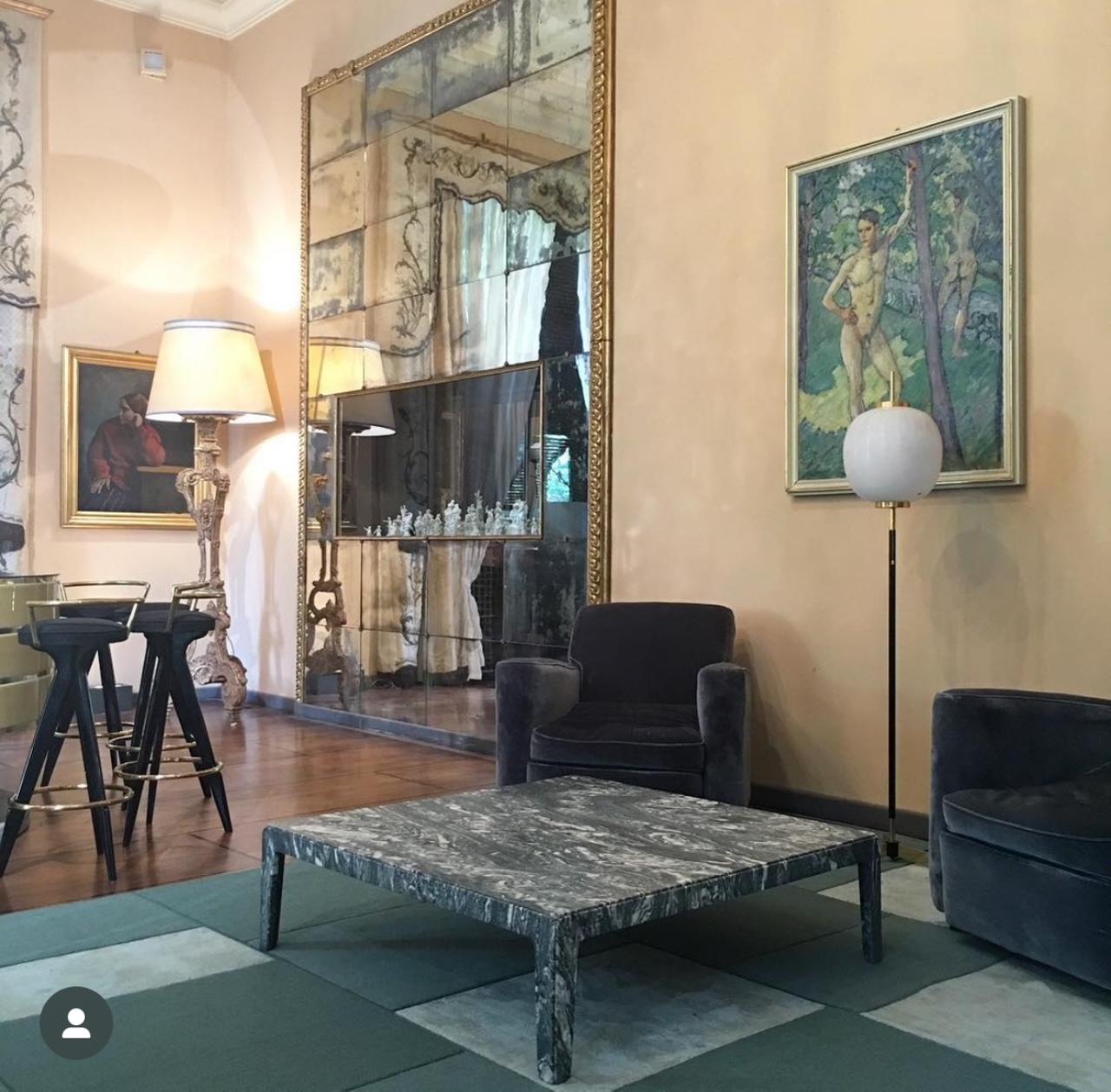 21st Century Modern Sculptural Coffe Table In Solid New Saint Laurent Marble For Sale 3