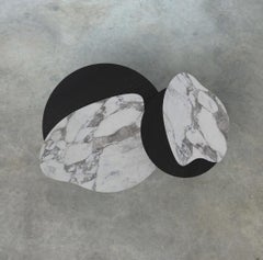 Modern Bordeira Nesting Coffee Table, Marble, Handmade in Portugal by Greenapple
