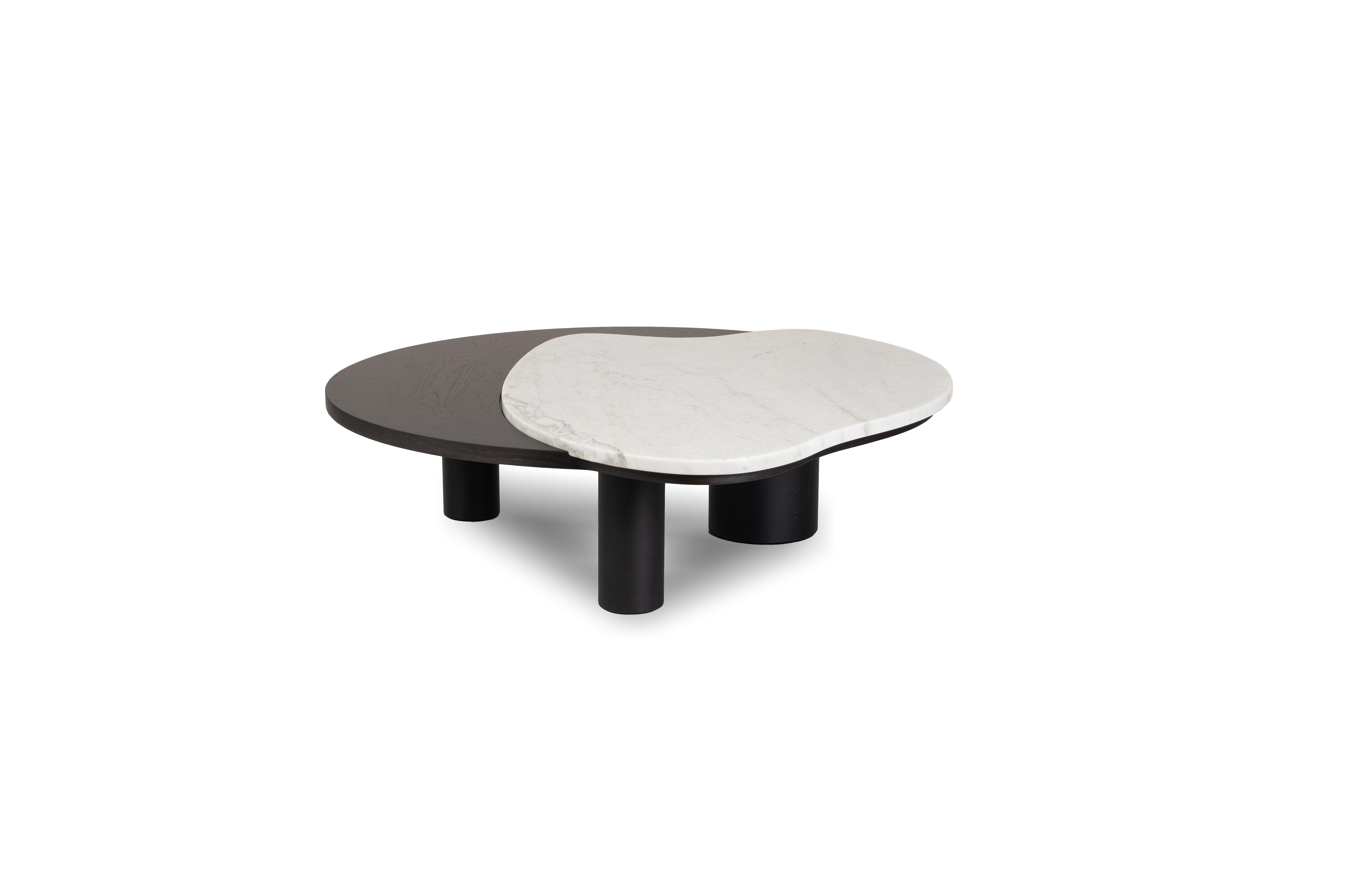 Hand-Crafted Modern Bordeira Nesting Coffee Table, Marble, Handmade in Portugal by Greenapple For Sale