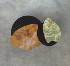 Mesa de centro nido Bordeira, moderna y ecológica, ónix, hecha a mano Portugal Greenapple