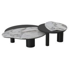 21st Century Modern Set of 2 Bordeira Coffee Tables Handcrafted by Greenapple