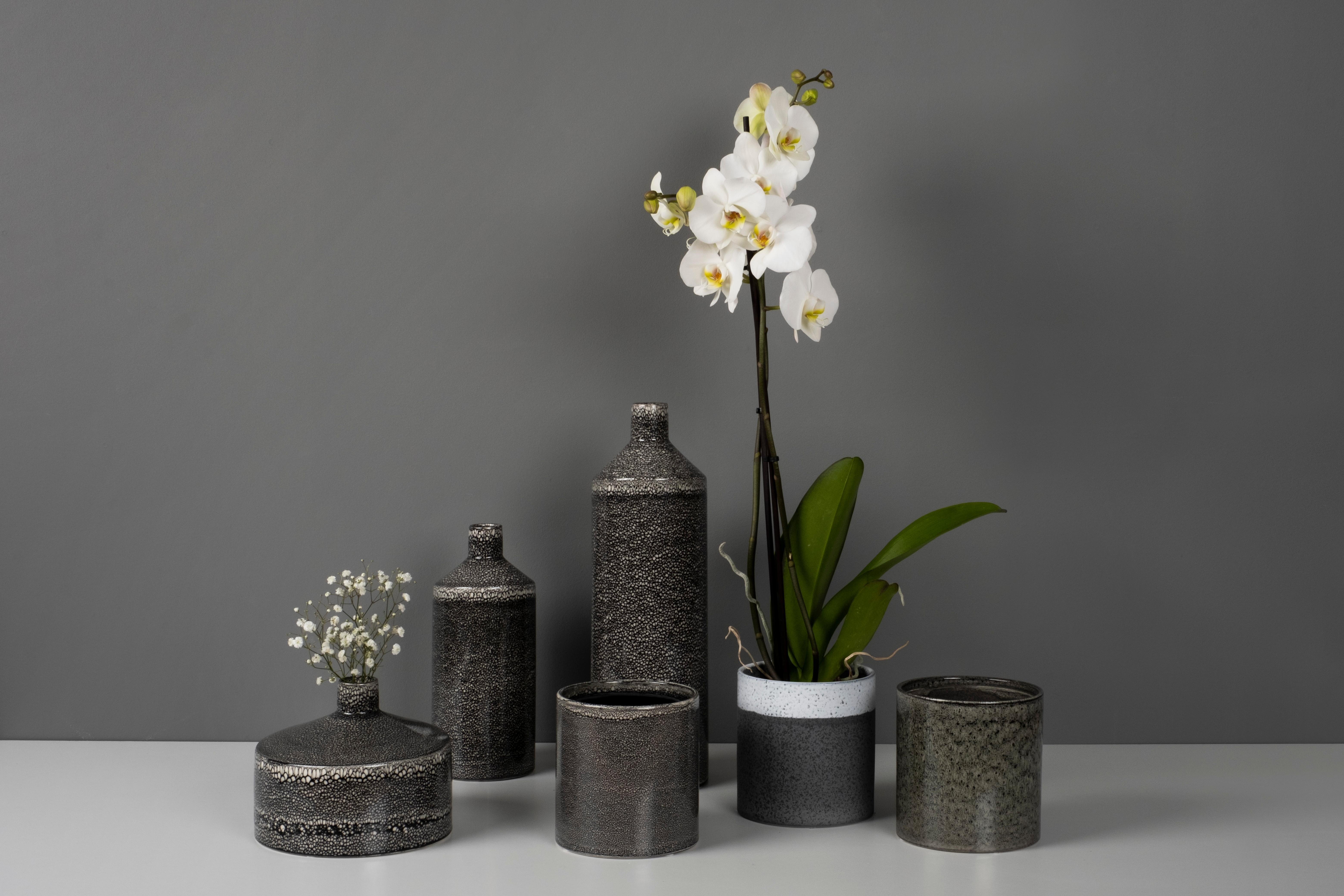 Annandale & Steele Vases, Lusitanus Home Collection, Handcrafted in Portugal - Europe by Lusitanus Home.

This beautiful set includes six waterproof ceramic vases, perfect to be displayed together in endless combinations, with or without