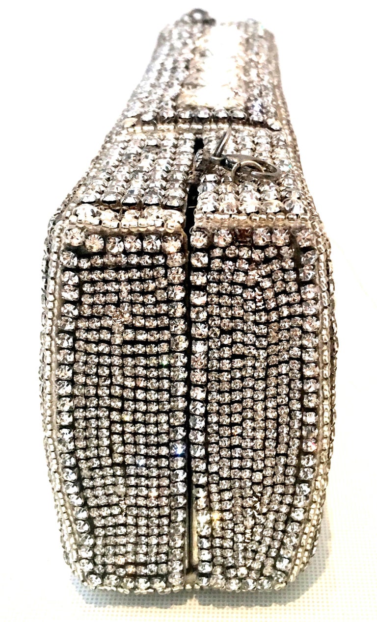 21st Century Modern Silver Metallic Swarovski Crystal Rhinestone