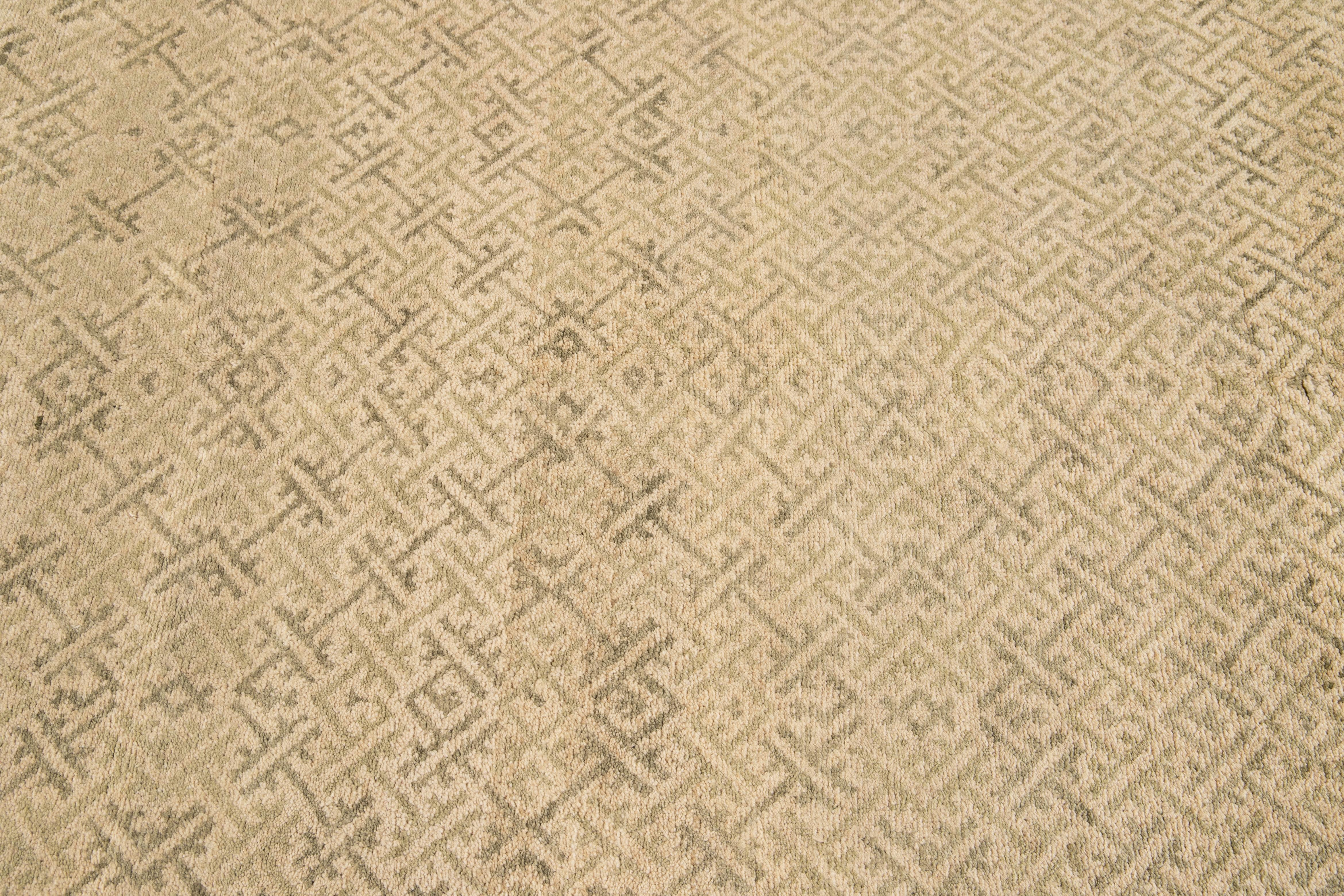 21st Century Modern Sino Wool Rug For Sale 1