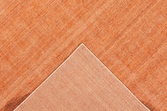 Apadana Orange Modern Bamboo/Silk Boho Handmade Rug