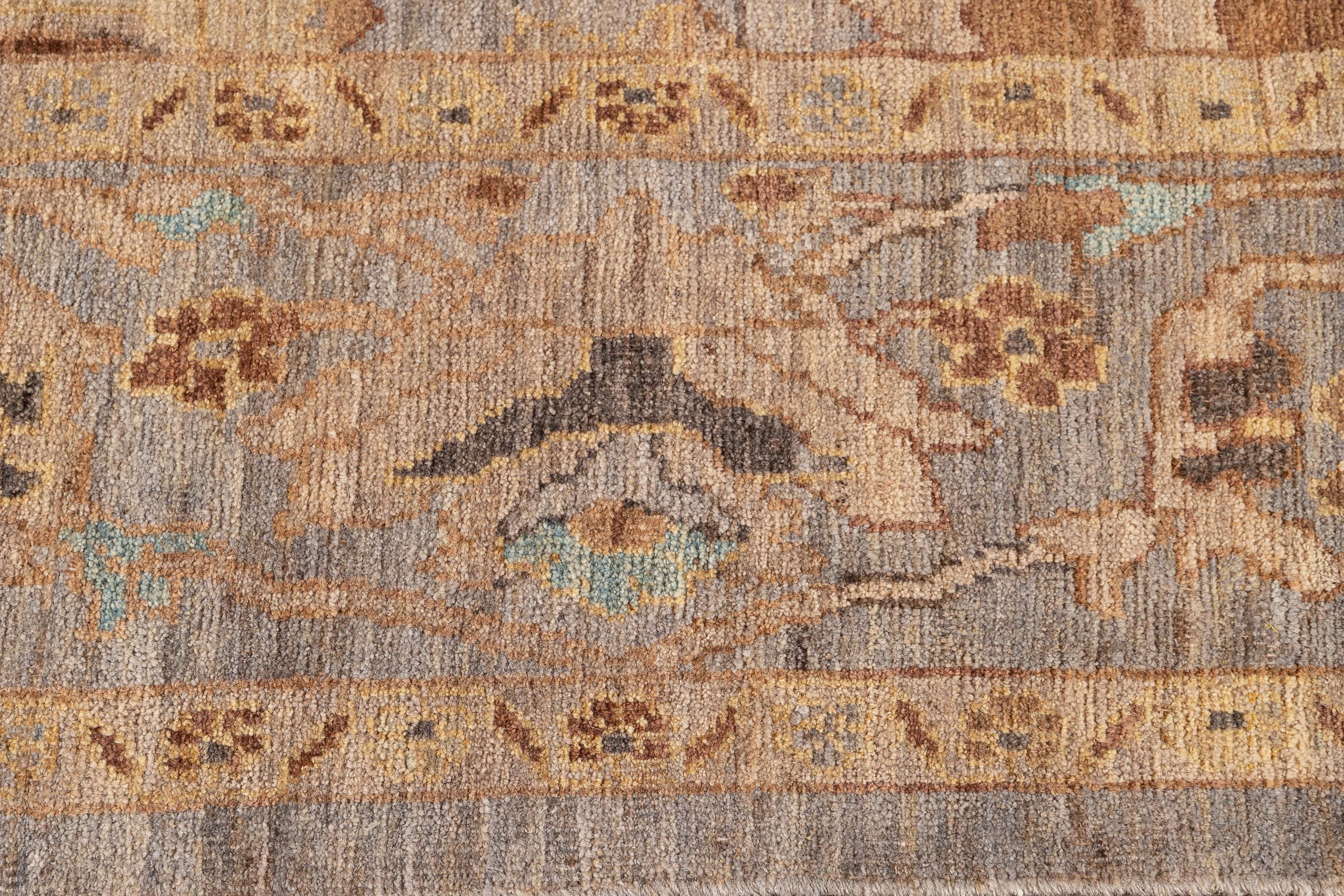 21st Century Modern Square Sultanabad Rug 1