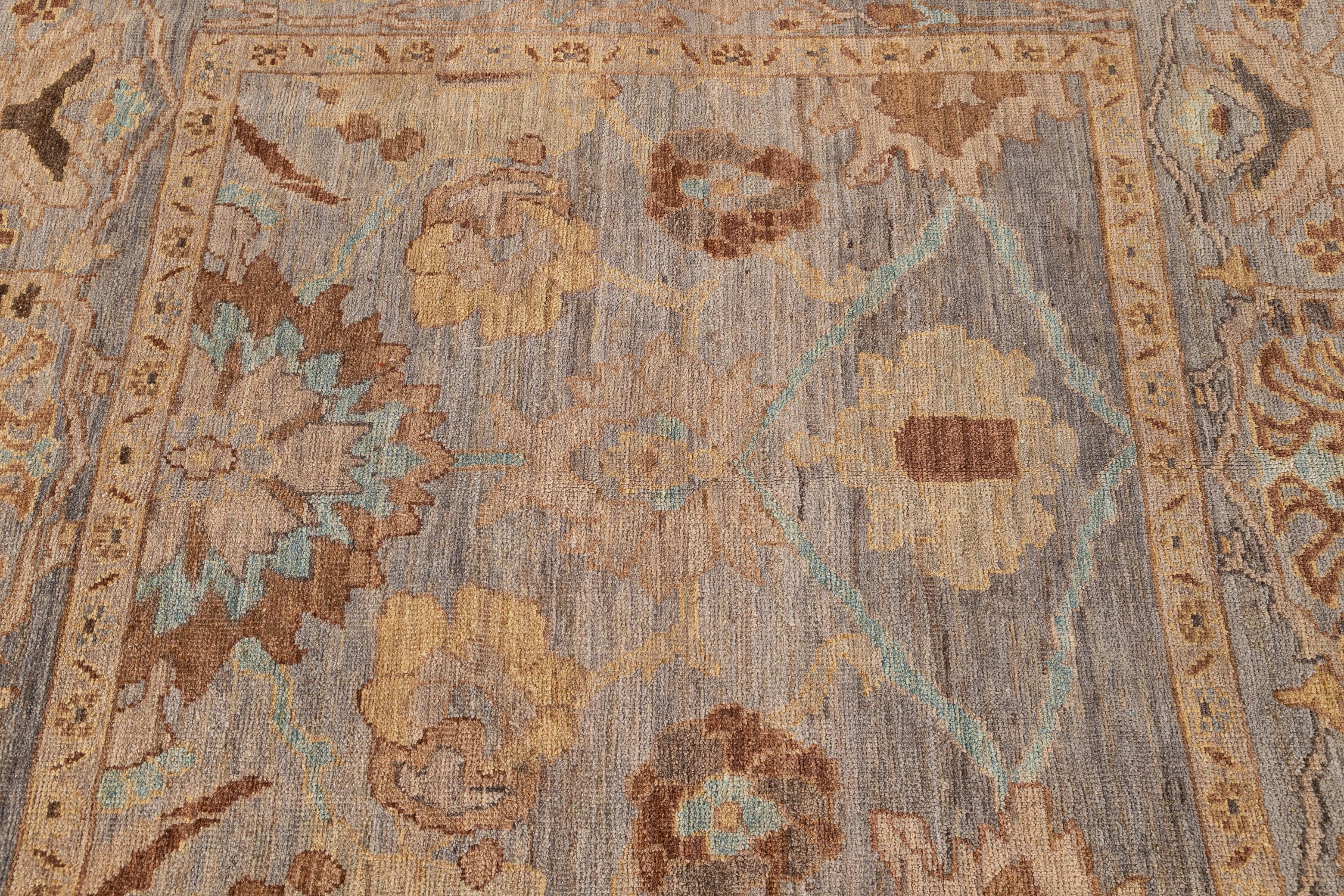 21st Century Modern Square Sultanabad Rug 2