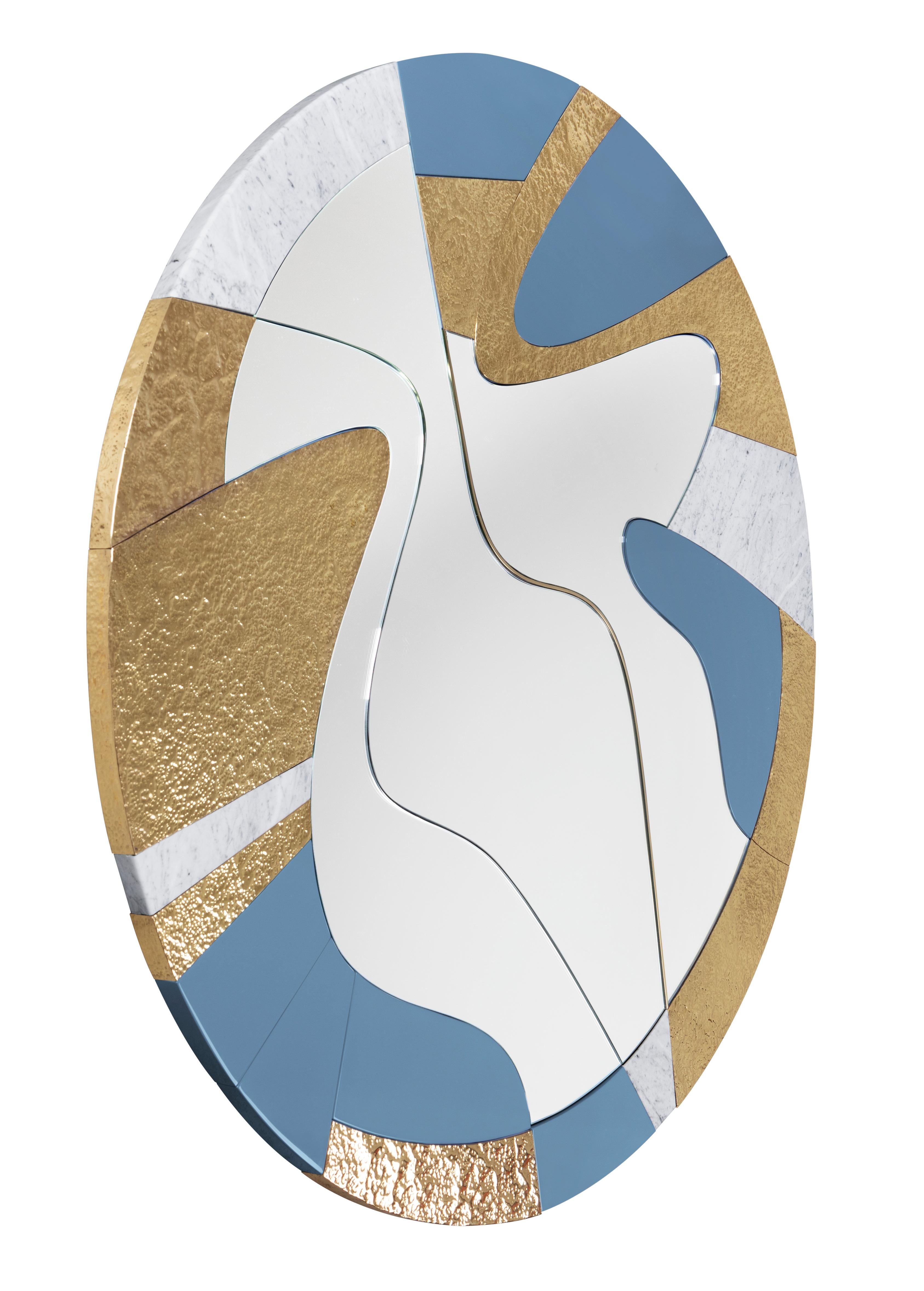Miroir étoilé moderne du 21e siècle, couleur laquée par Malabar Neuf - En vente à RIO TINTO, PT