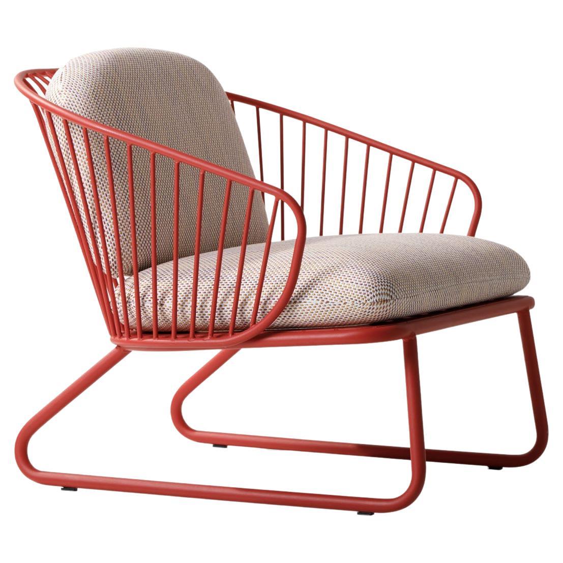 21st Century Modern Steel Outdoor Armchair "Not Out" Made in Italy