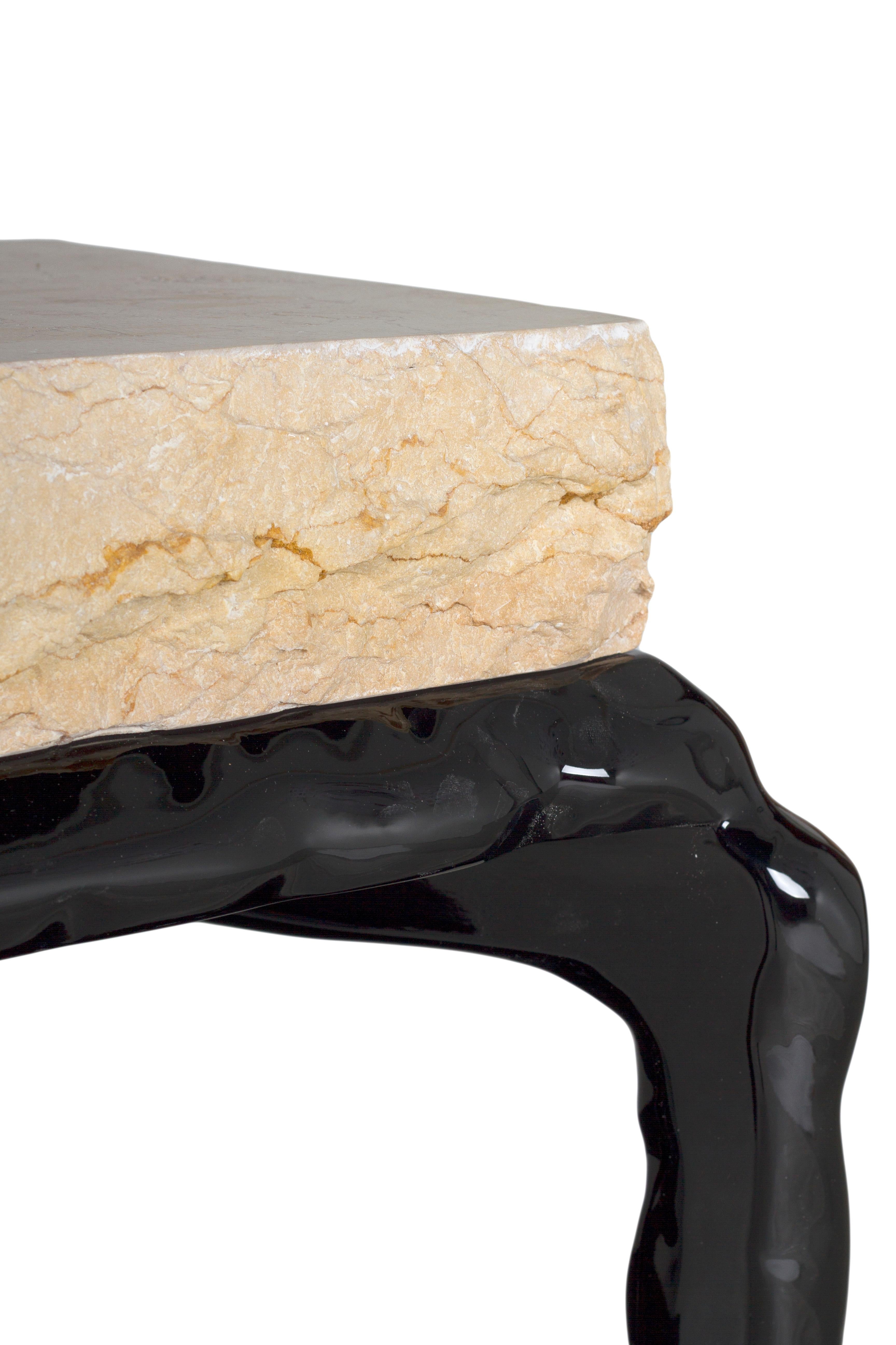 Onyx Art Deco Stone Coffee Table Marble Handmade in Portugal by Greenapple For Sale