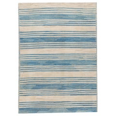 21st Century Modern Striped Flat-Weave Kilim Rug