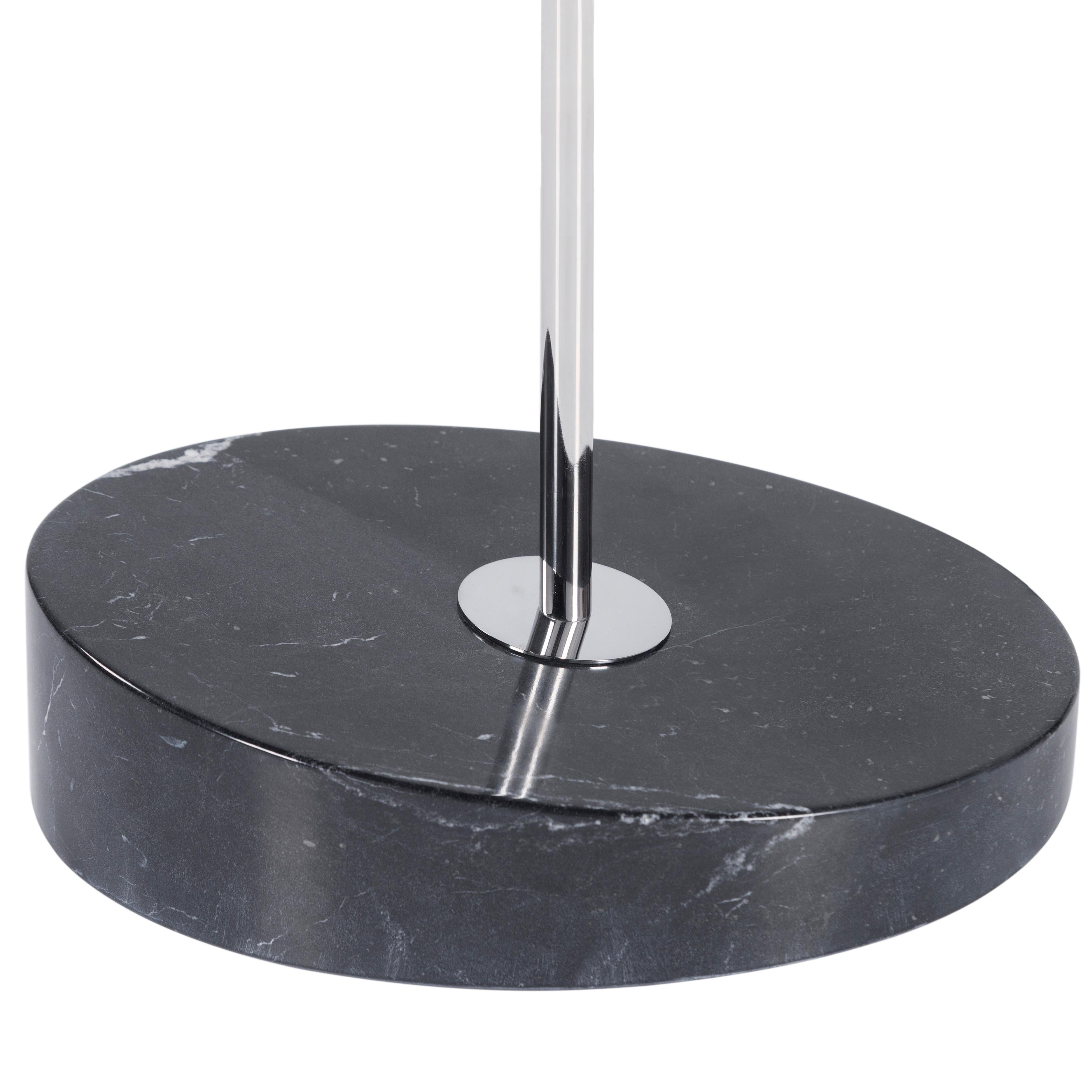 Hand-Crafted Modern Black Sublime Floor Lamp, Marble, Handmade in Portugal by Greenapple For Sale