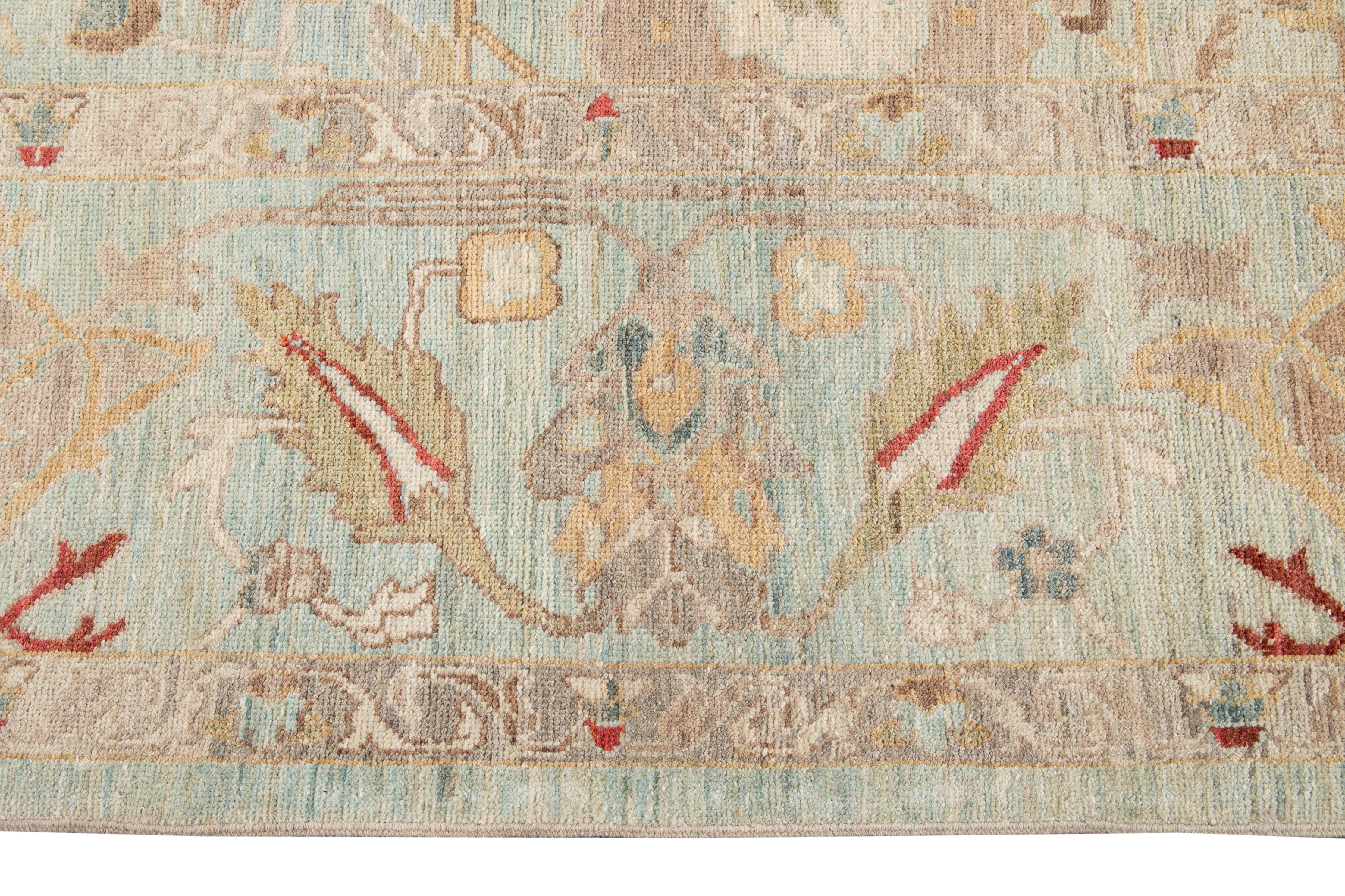 Hand-Knotted 21st Century Modern Sultanabad Oversize Wool Rug For Sale