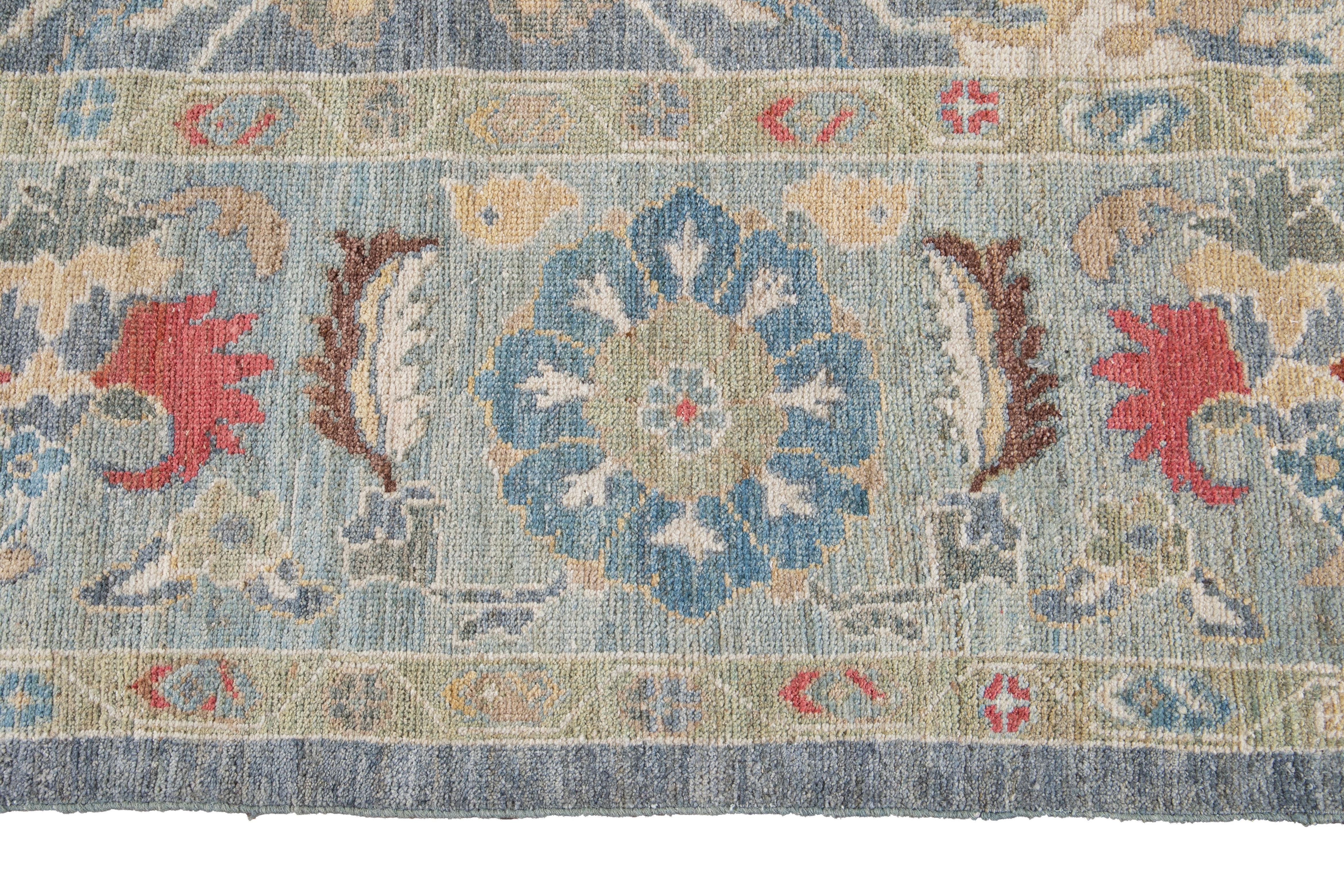 21st Century Modern Sultanabad Oversize Wool Rug For Sale 1
