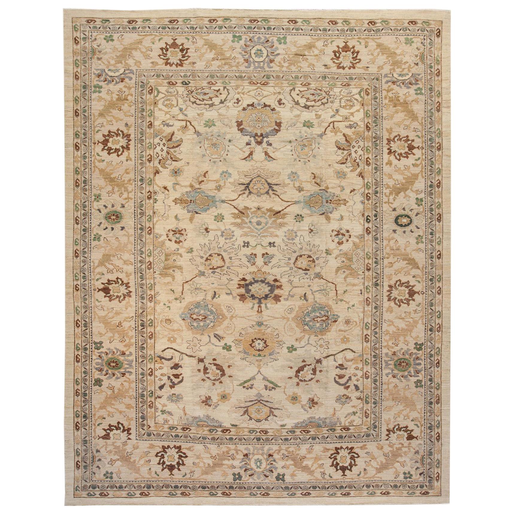 21st Century Modern Sultanabad Oversize Wool Rug For Sale at 1stDibs