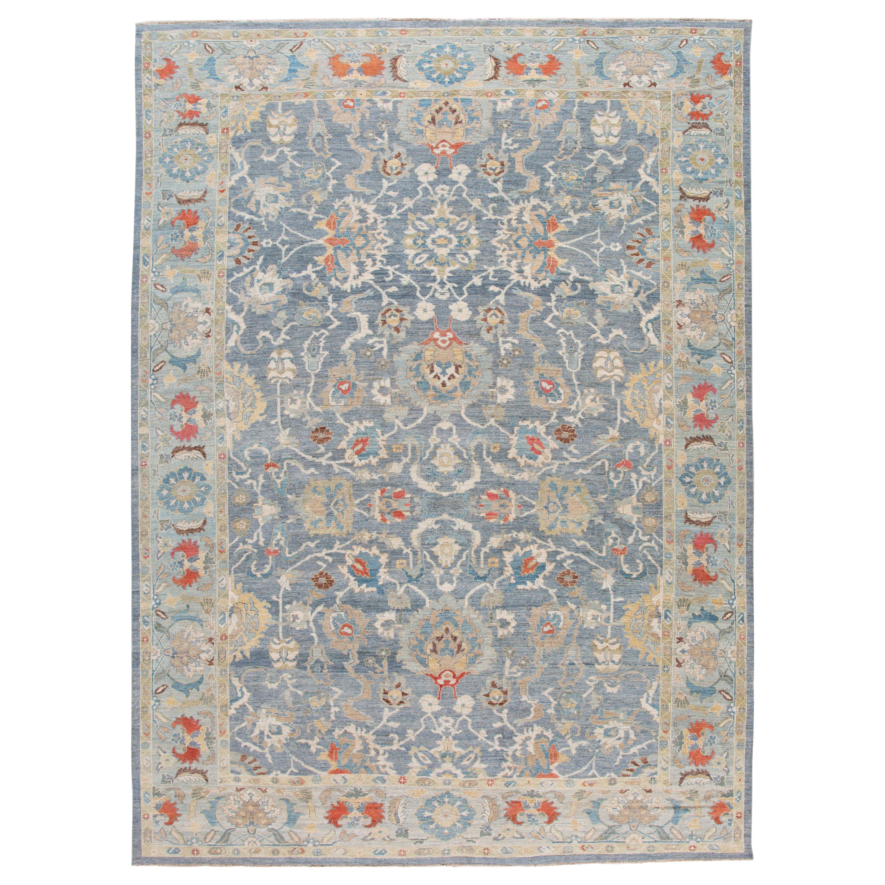 21st Century Modern Sultanabad Oversize Wool Rug For Sale