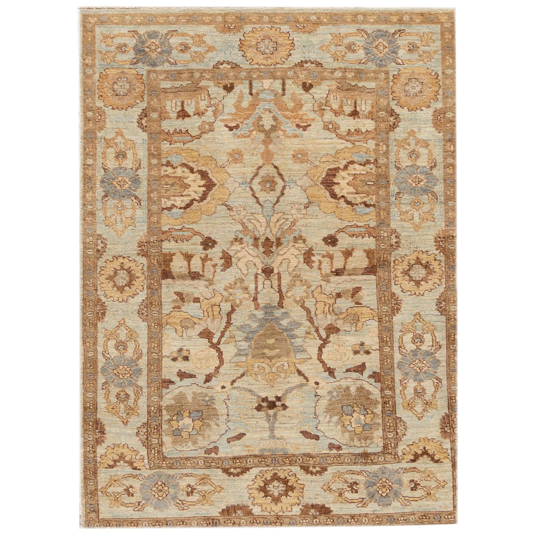 21st Century Modern Sultanabad Rug For Sale