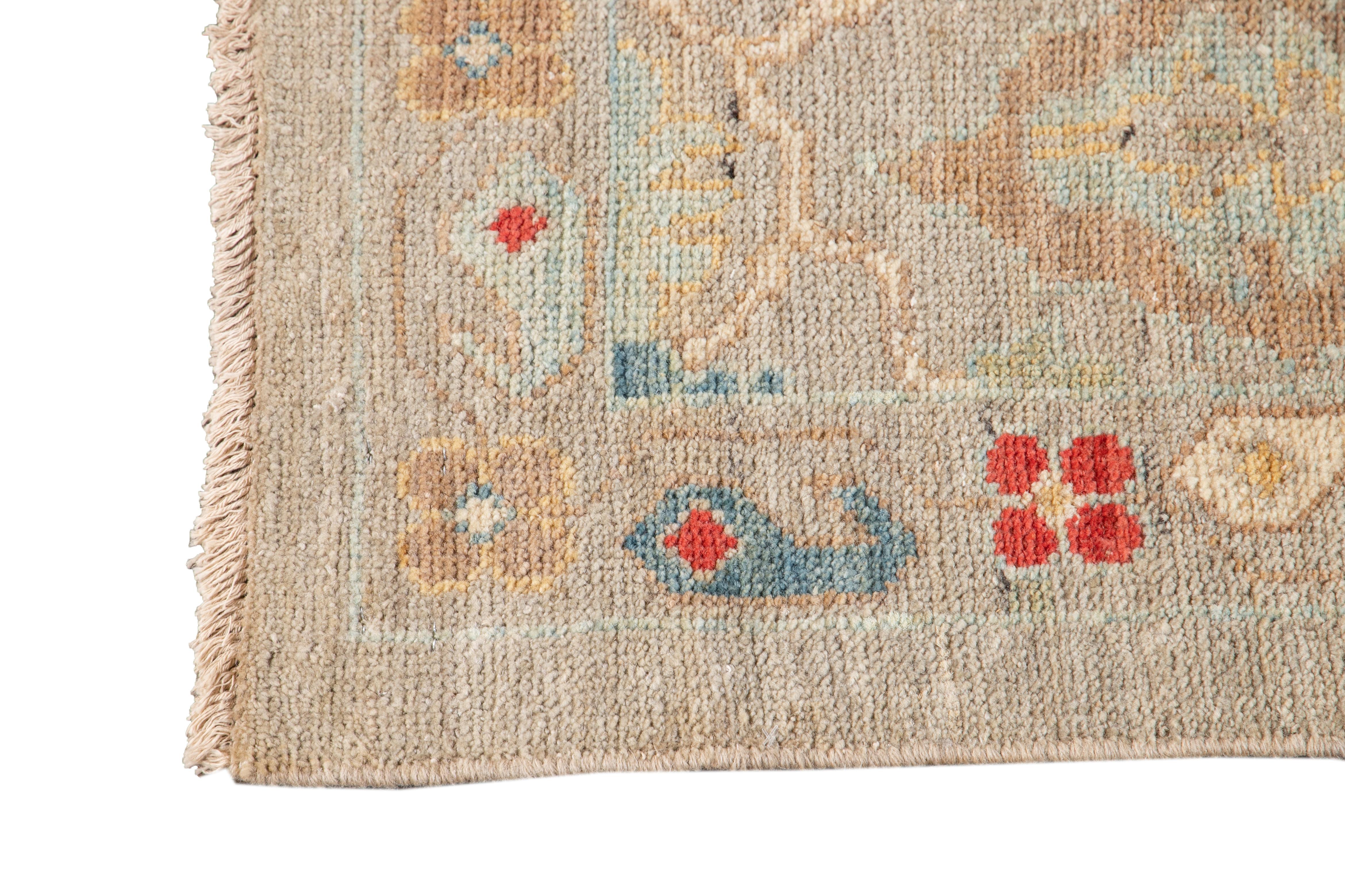 21st Century Modern Sultanabad Runner Rug For Sale 2