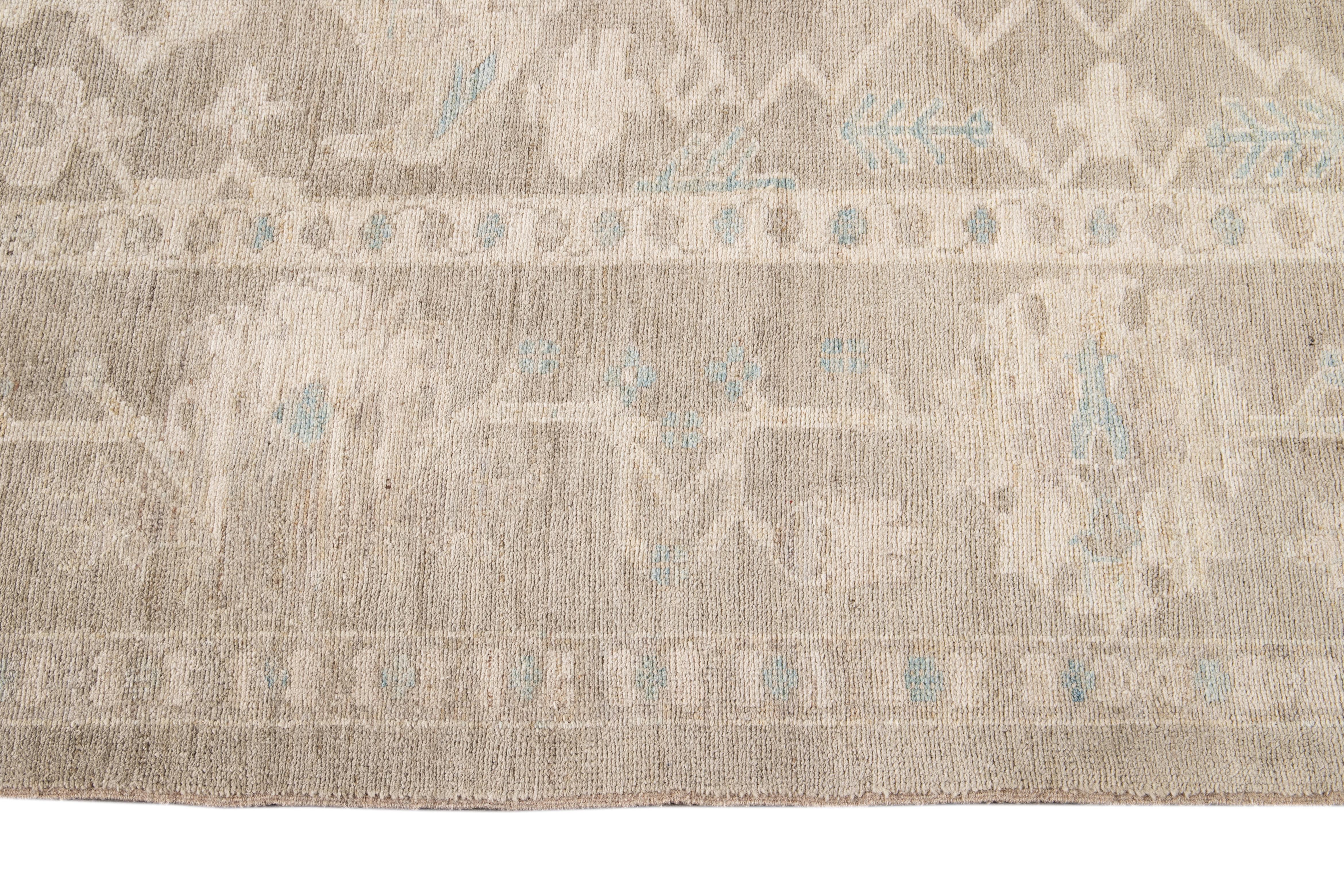 Siglo XXI Alfombra moderna de lana Sultanabad Beige tostado en venta 1