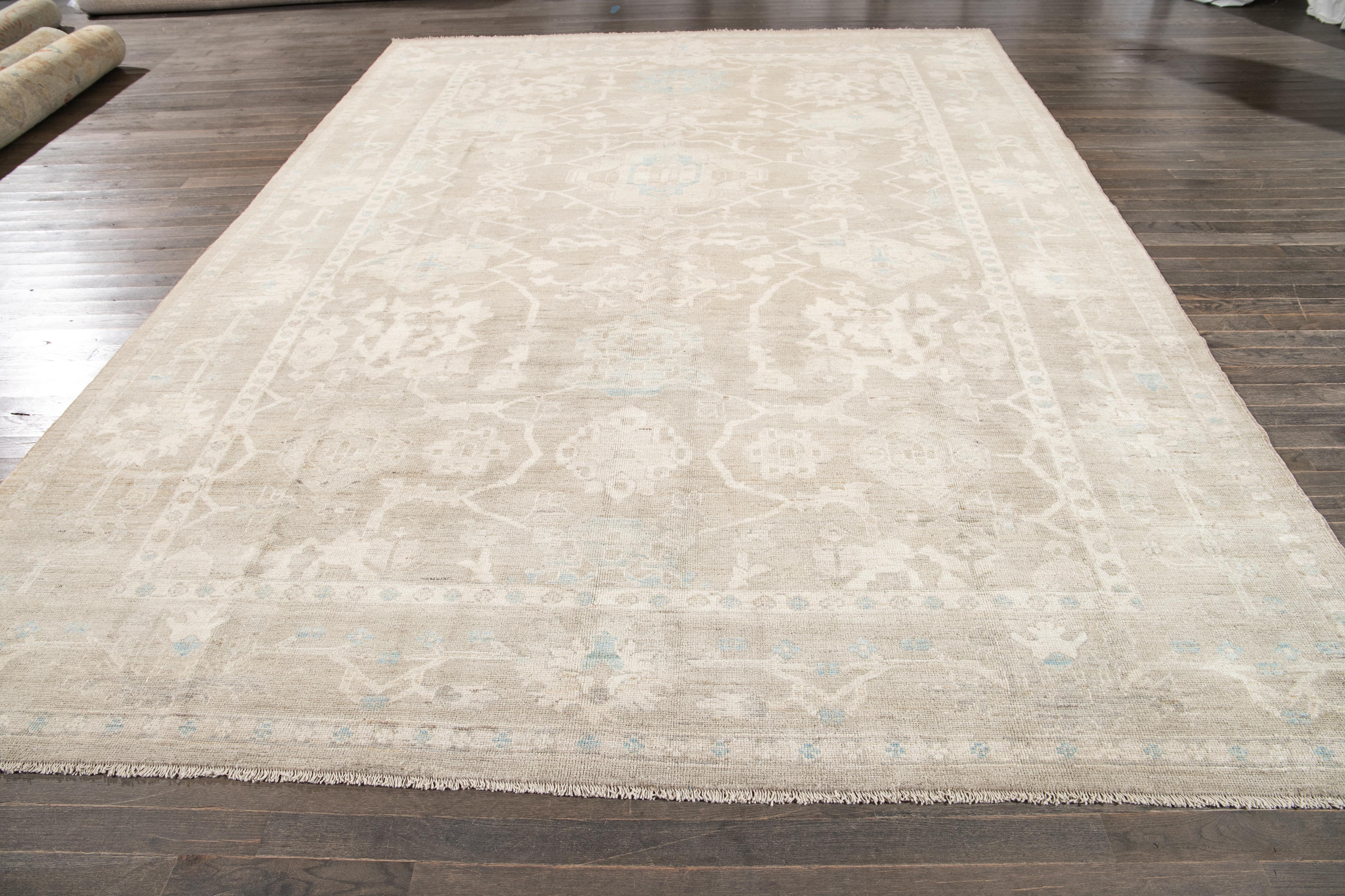 Siglo XXI Alfombra moderna de lana Sultanabad Beige tostado Siglo XXI y contemporáneo en venta