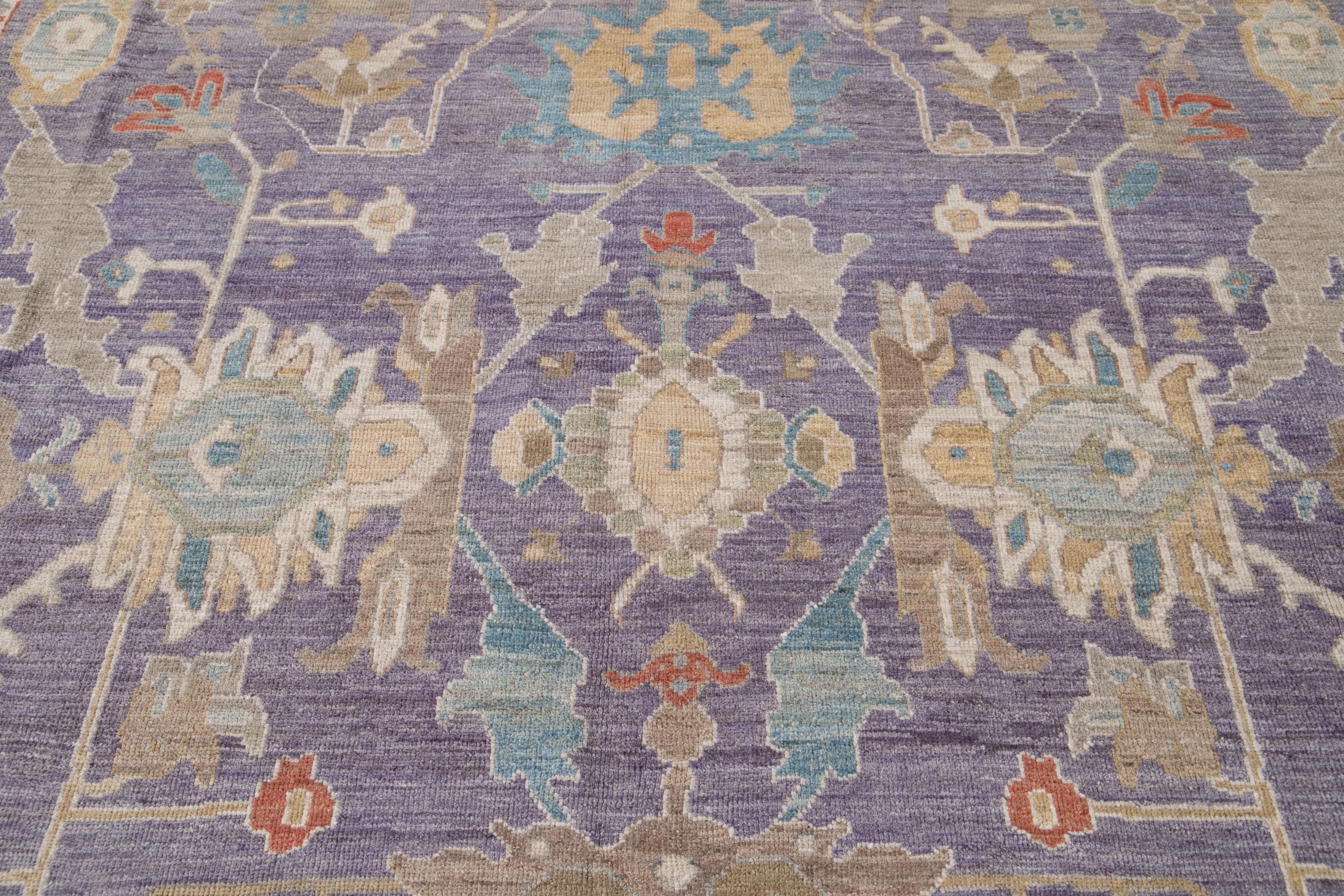 moderner Sultanabad-Wollteppich des 21. Jahrhunderts im Angebot 6