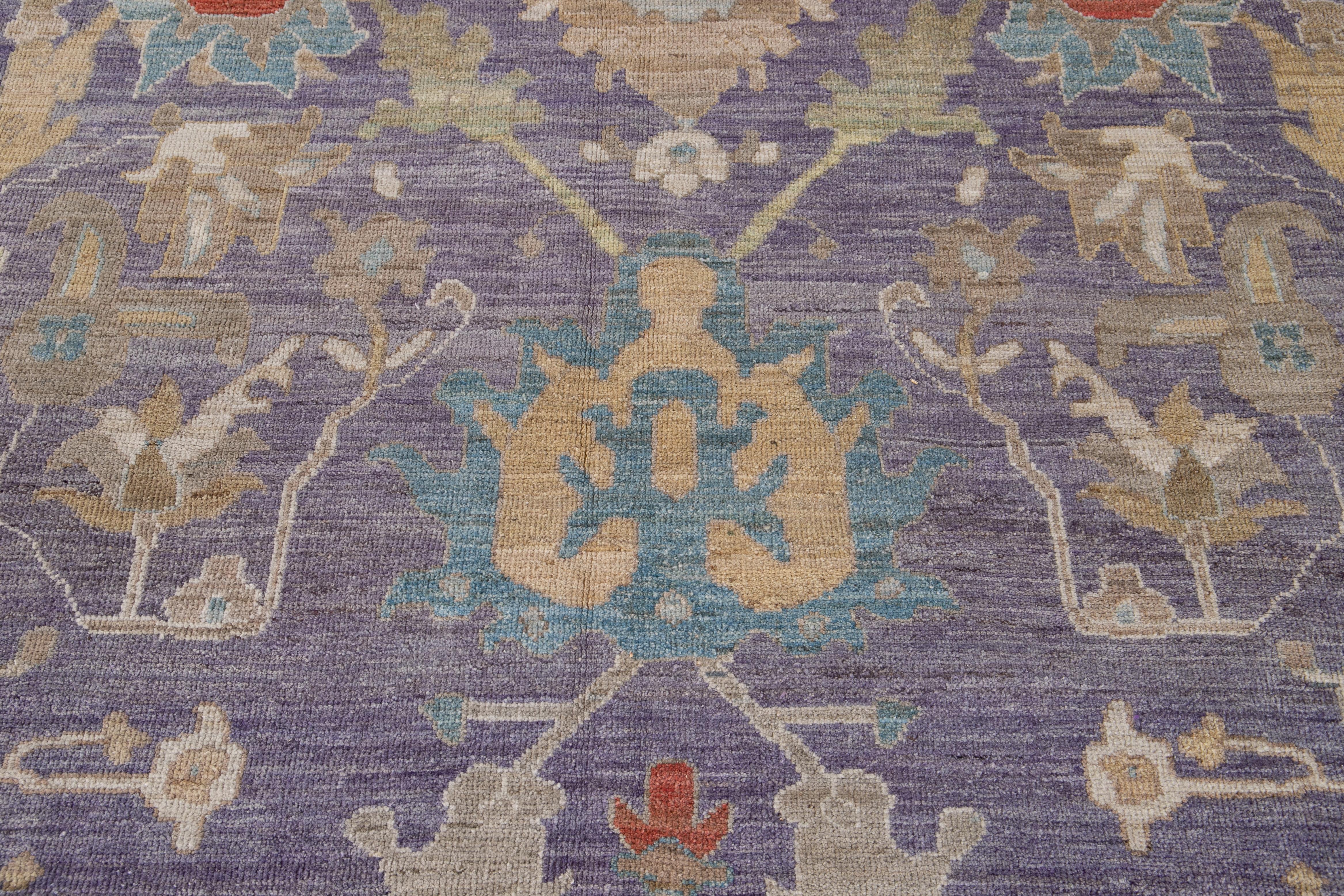 moderner Sultanabad-Wollteppich des 21. Jahrhunderts im Angebot 7