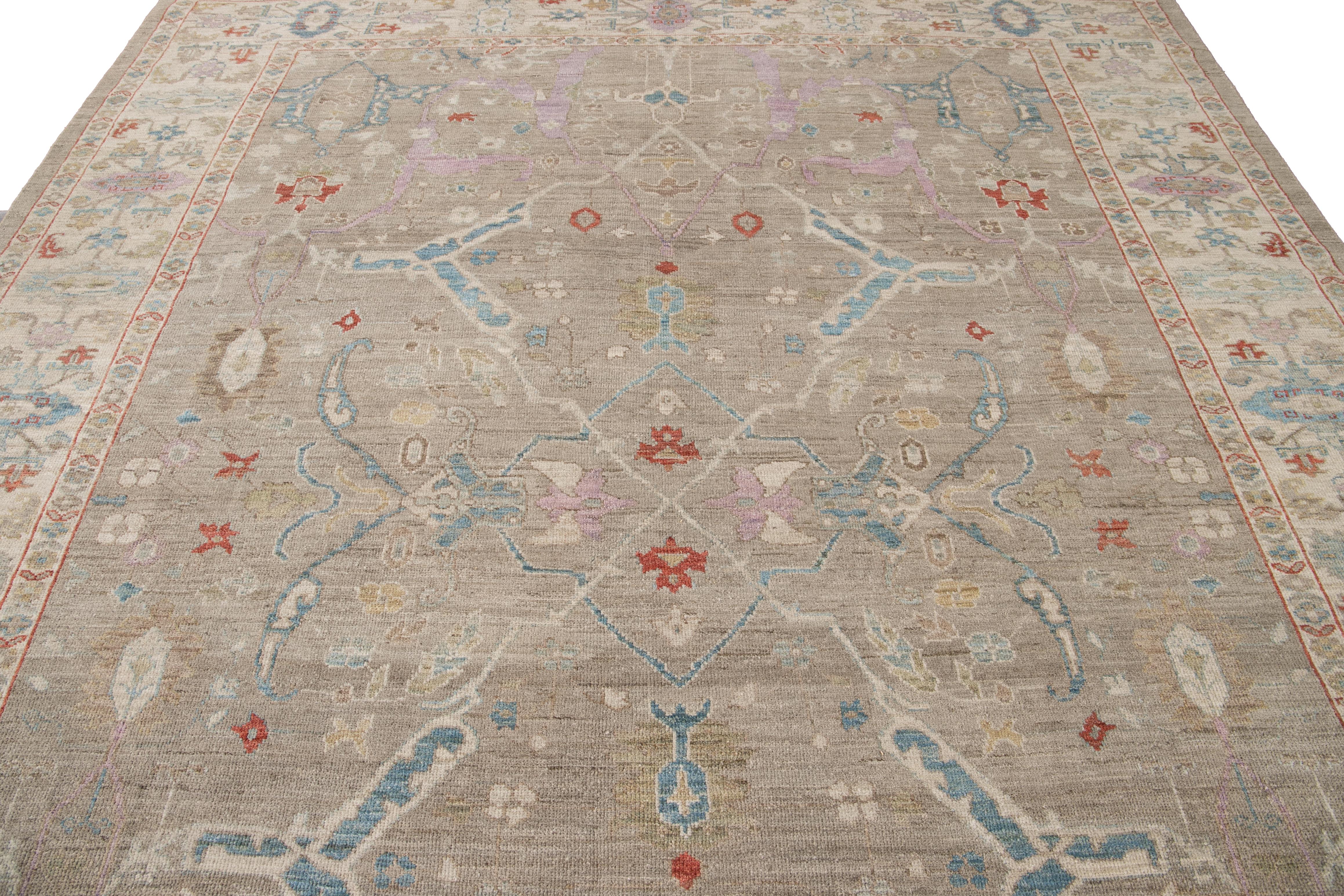 Alfombra moderna de lana Sultanabad Rugs del siglo XXI en venta 7